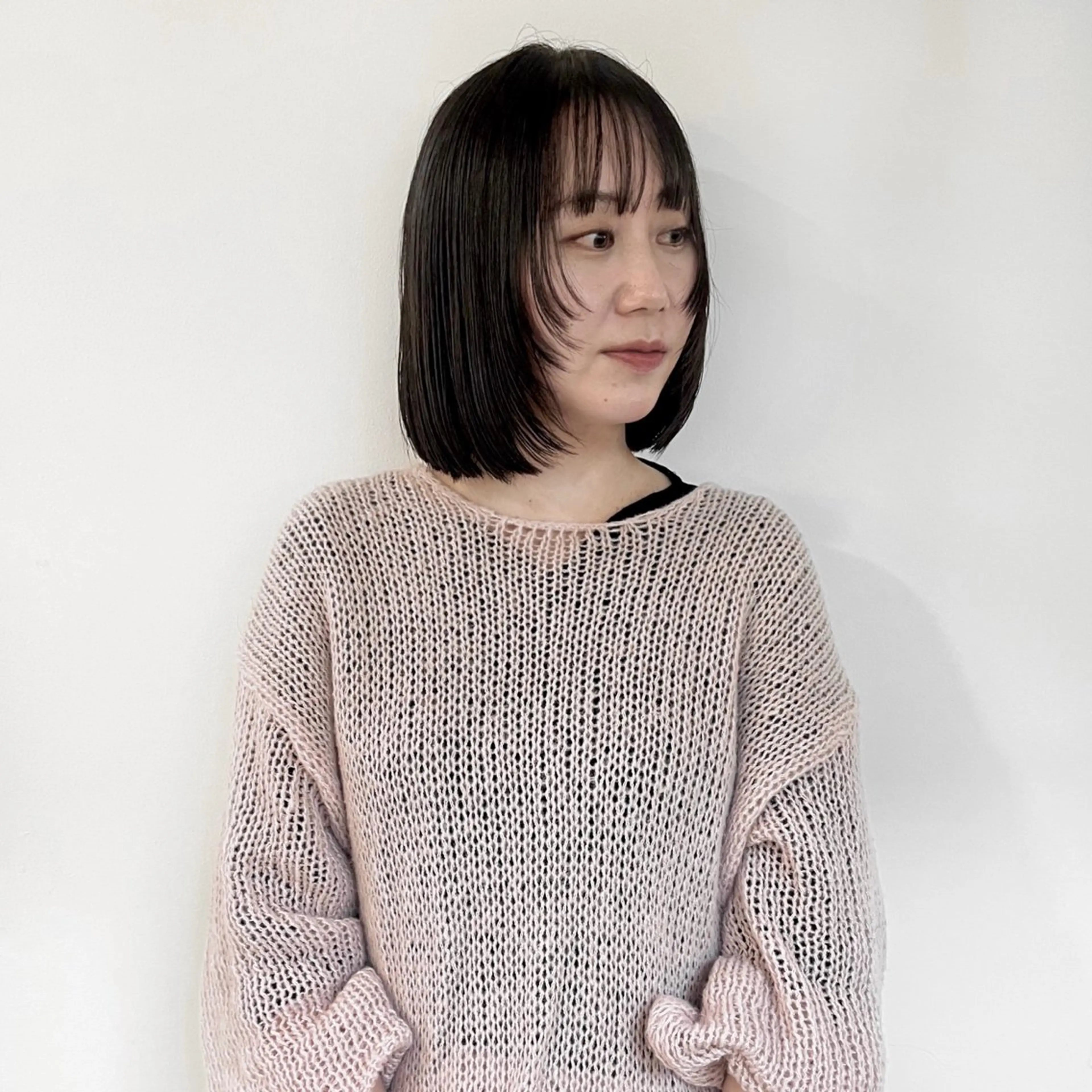 ミディアム 小山夕稀/ニュアンス パーマ/新城のヘアスタイル