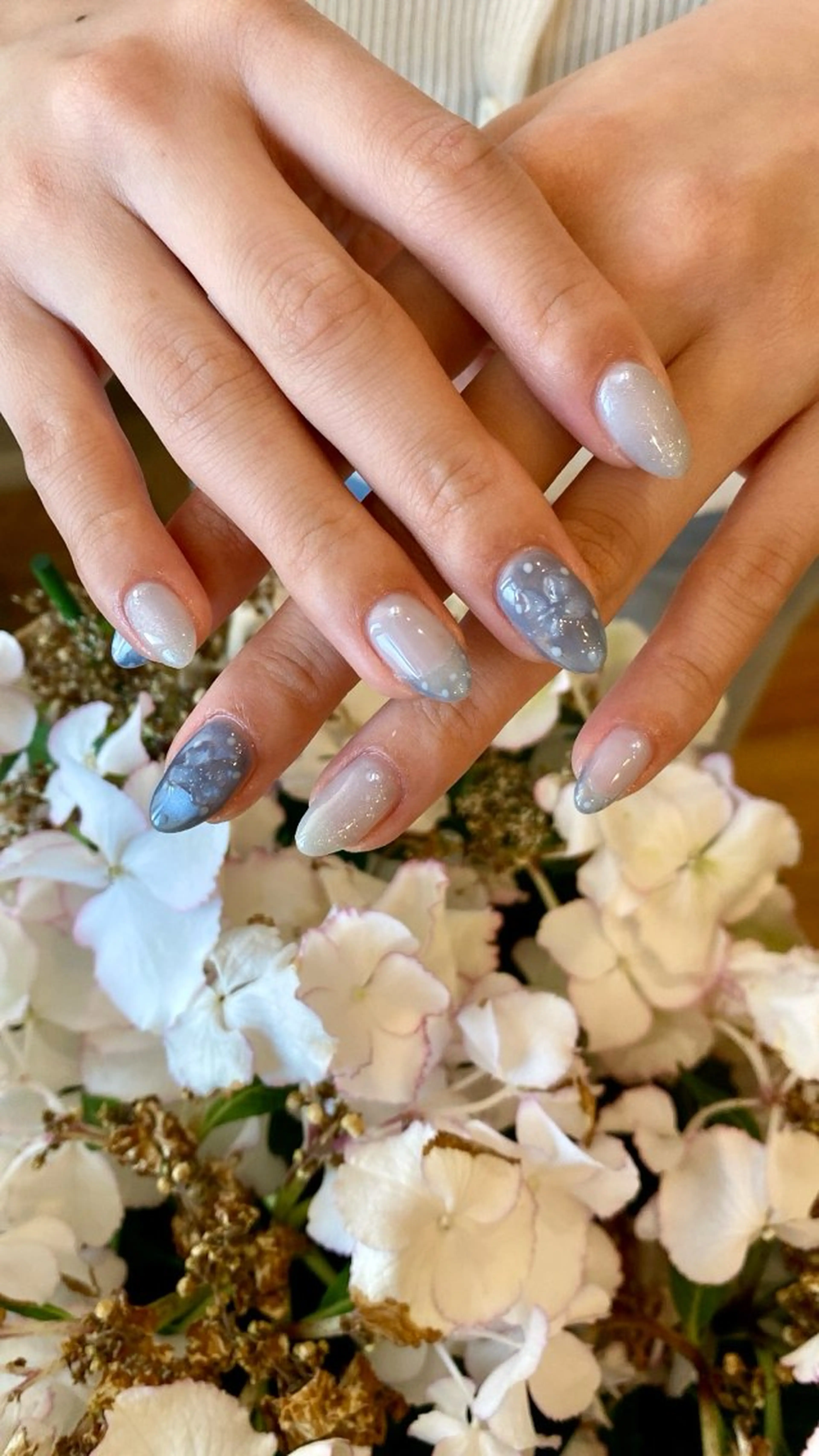 ネイル ハンドネイル crystal ⭐︎ colorのネイルデザイン