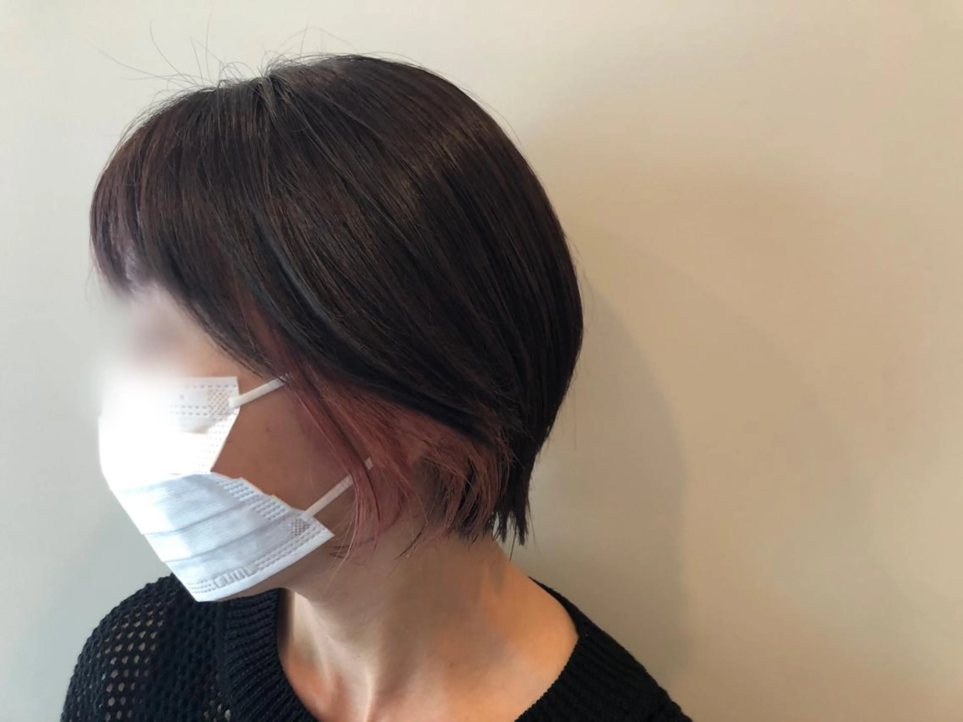 ショート カラー ベージュカラー ブリーチ インナーカラー ピンクカラー ピンクベージュ Hair&Make Nahoのマツエク・マツパデザイン