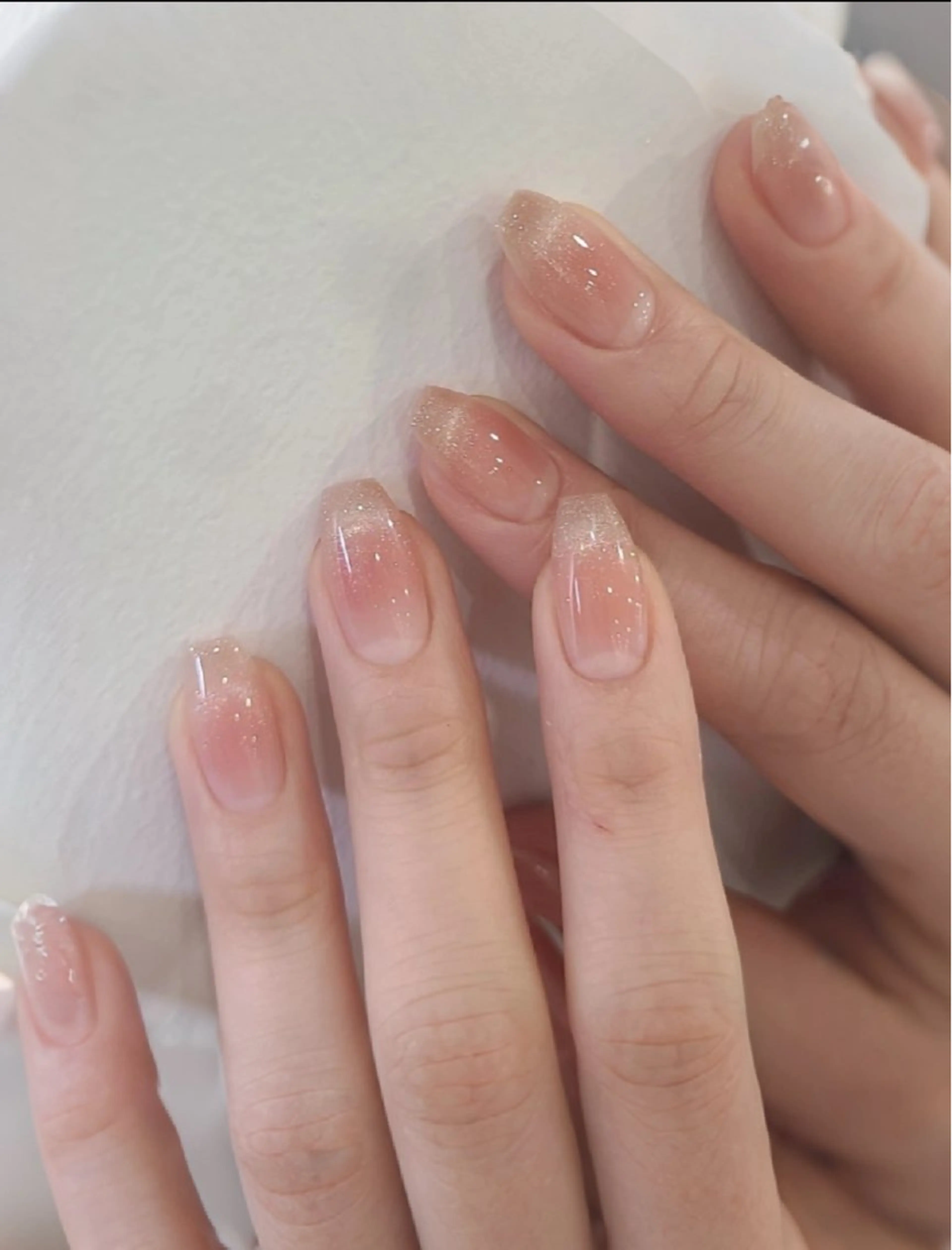 ネイル チークネイル 長さ出し フレンチネイル ガーリー 韓国ネイル ハンドネイル Sun Nail 池袋のエステ・リラクイメージ