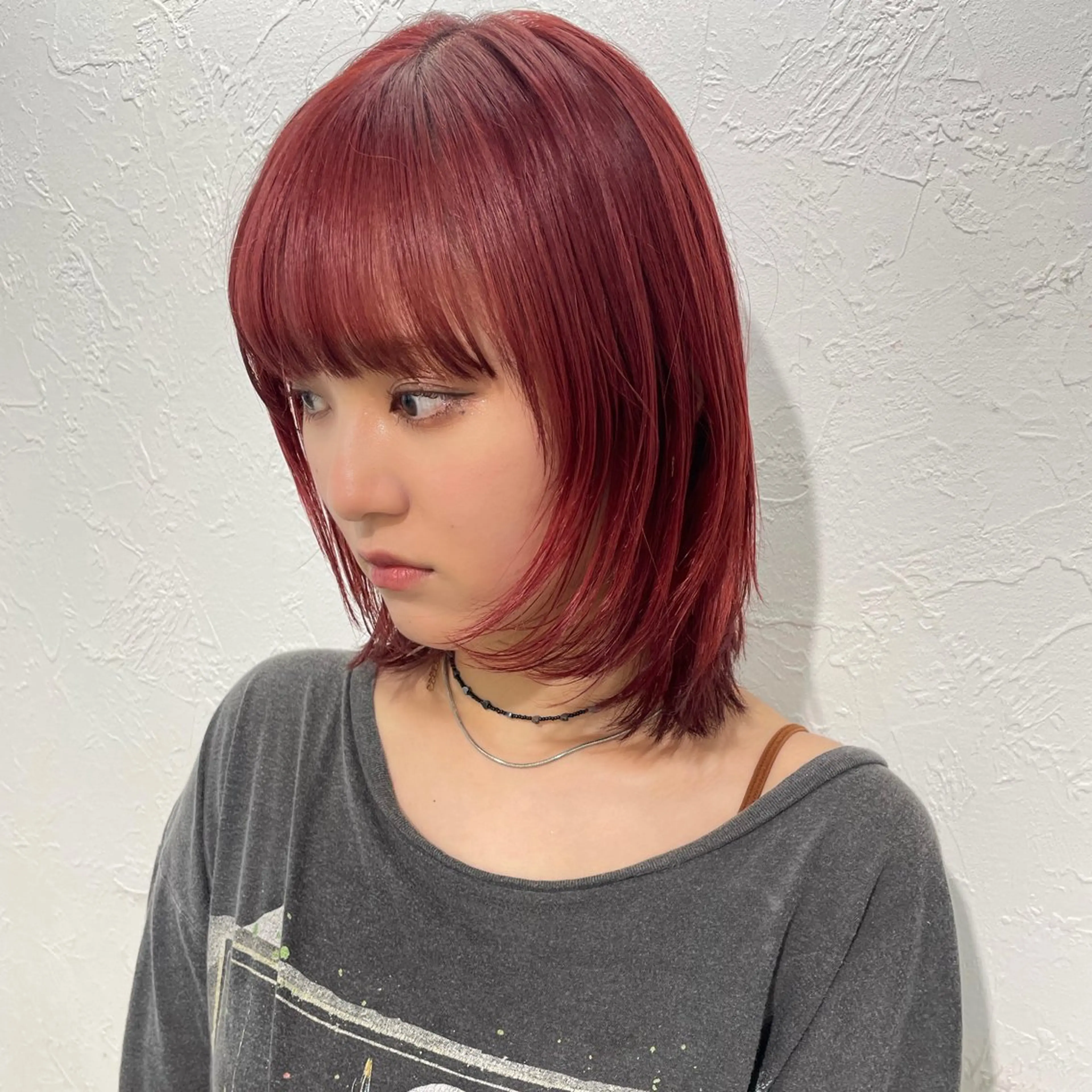 ミディアム カラー shiho .のヘアスタイル
