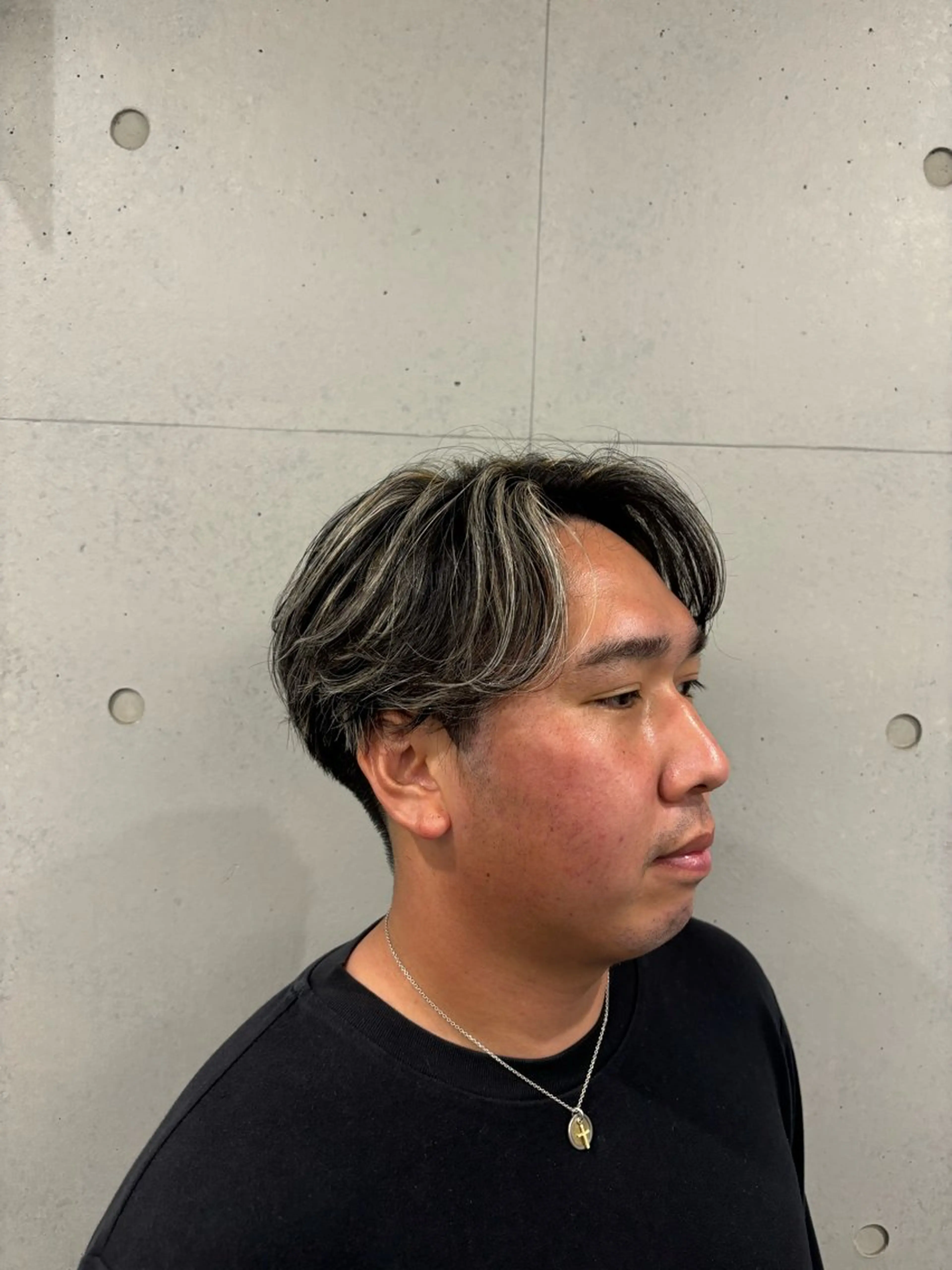 ショート カラー メンズ メンズメッシュ メッシュ カット ヘアカラー メンズサロン/戸塚駅 東口3分/冨田大輝のヘアスタイル