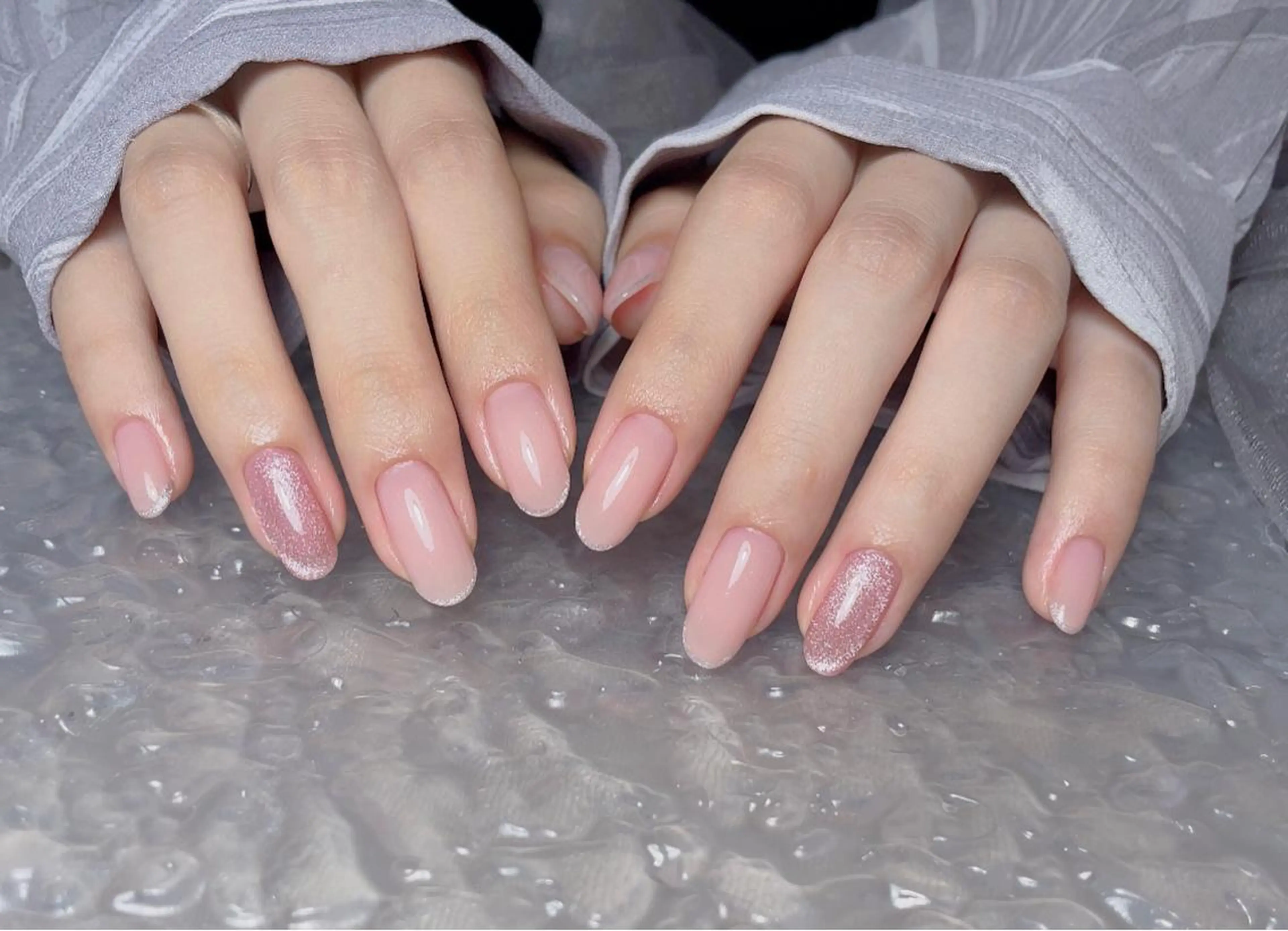 ネイル ラメ(グリッター) ハンドネイル 南野 由希のネイルデザイン