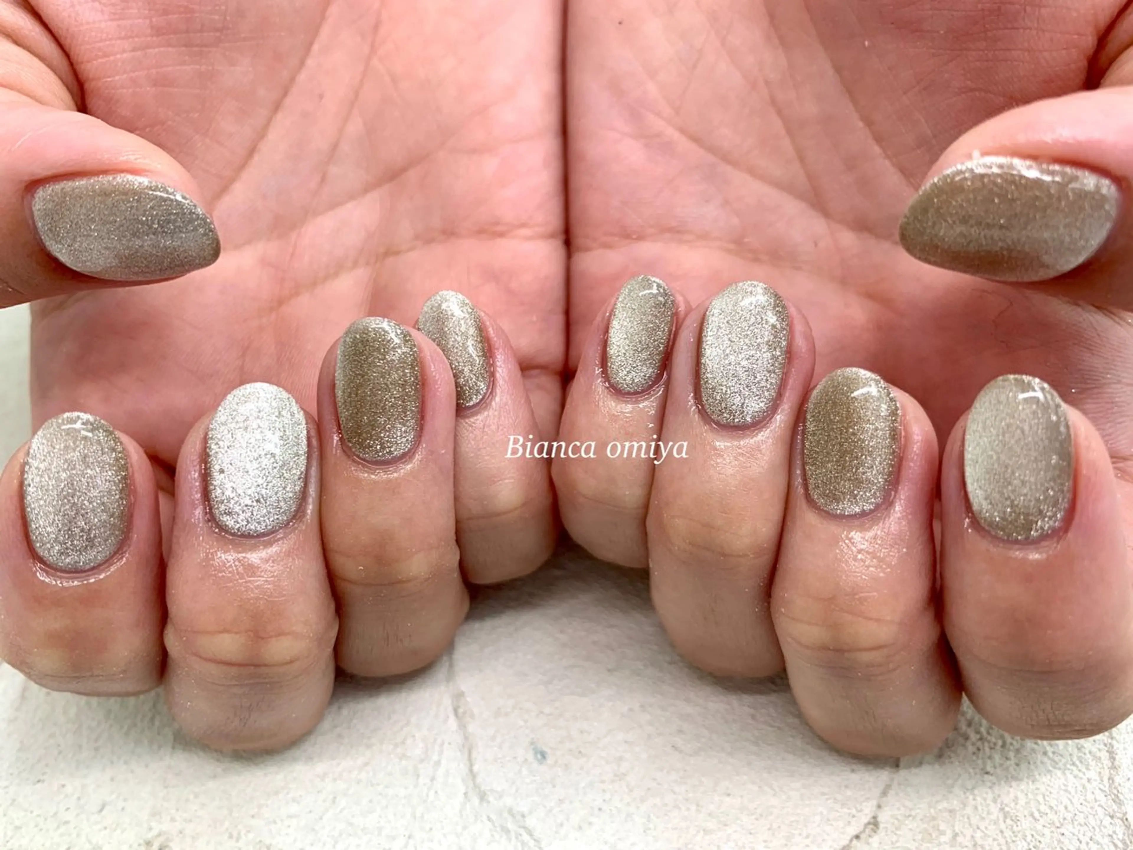 ネイル マグネットネイル Bianca大宮 katoᕱ⑅ᕱﾞのネイルデザイン