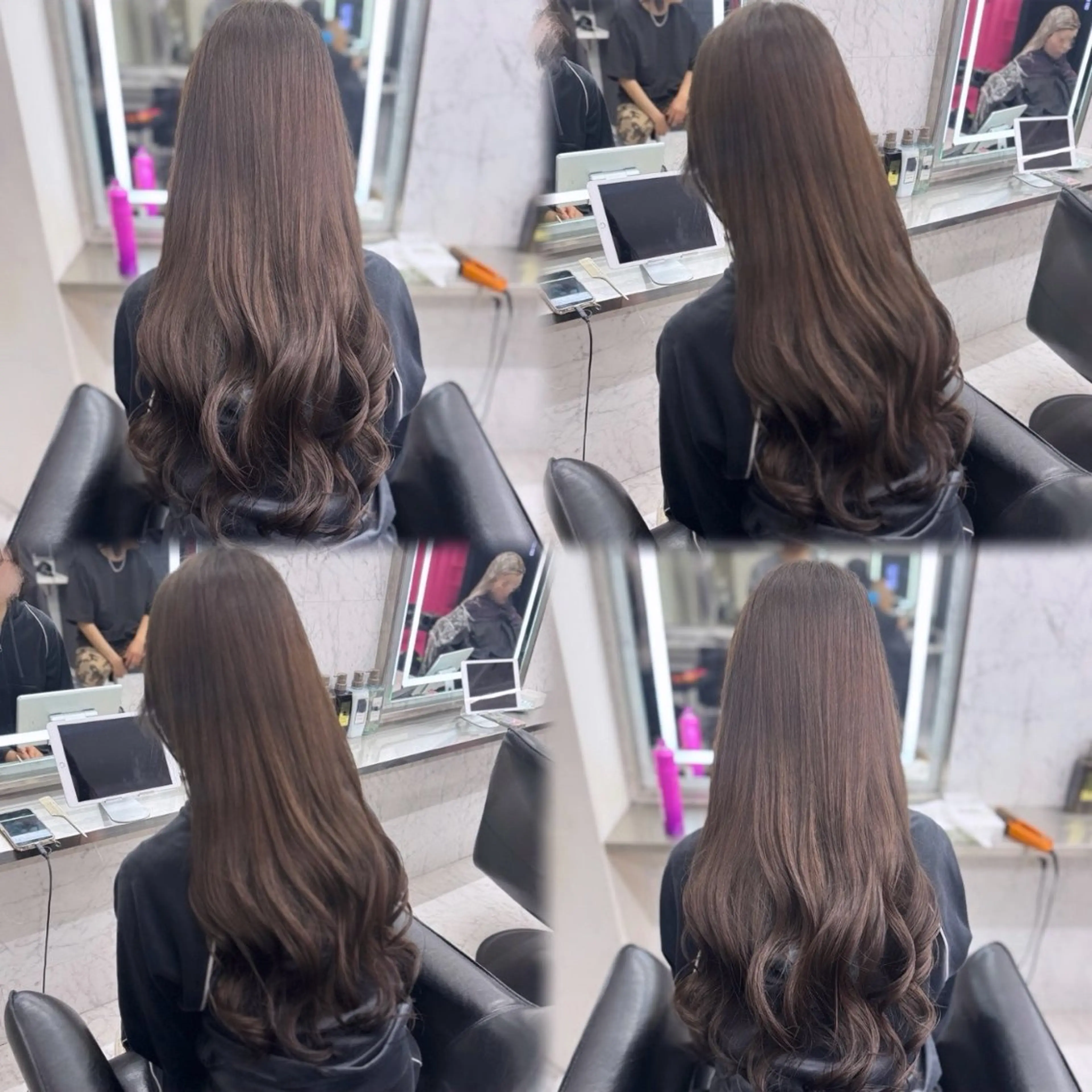 ロング カラー ブラウンカラー ハイトーンカラー ヨシンモリ 韓国風ヘア JPCY MIRIYAのヘアスタイル