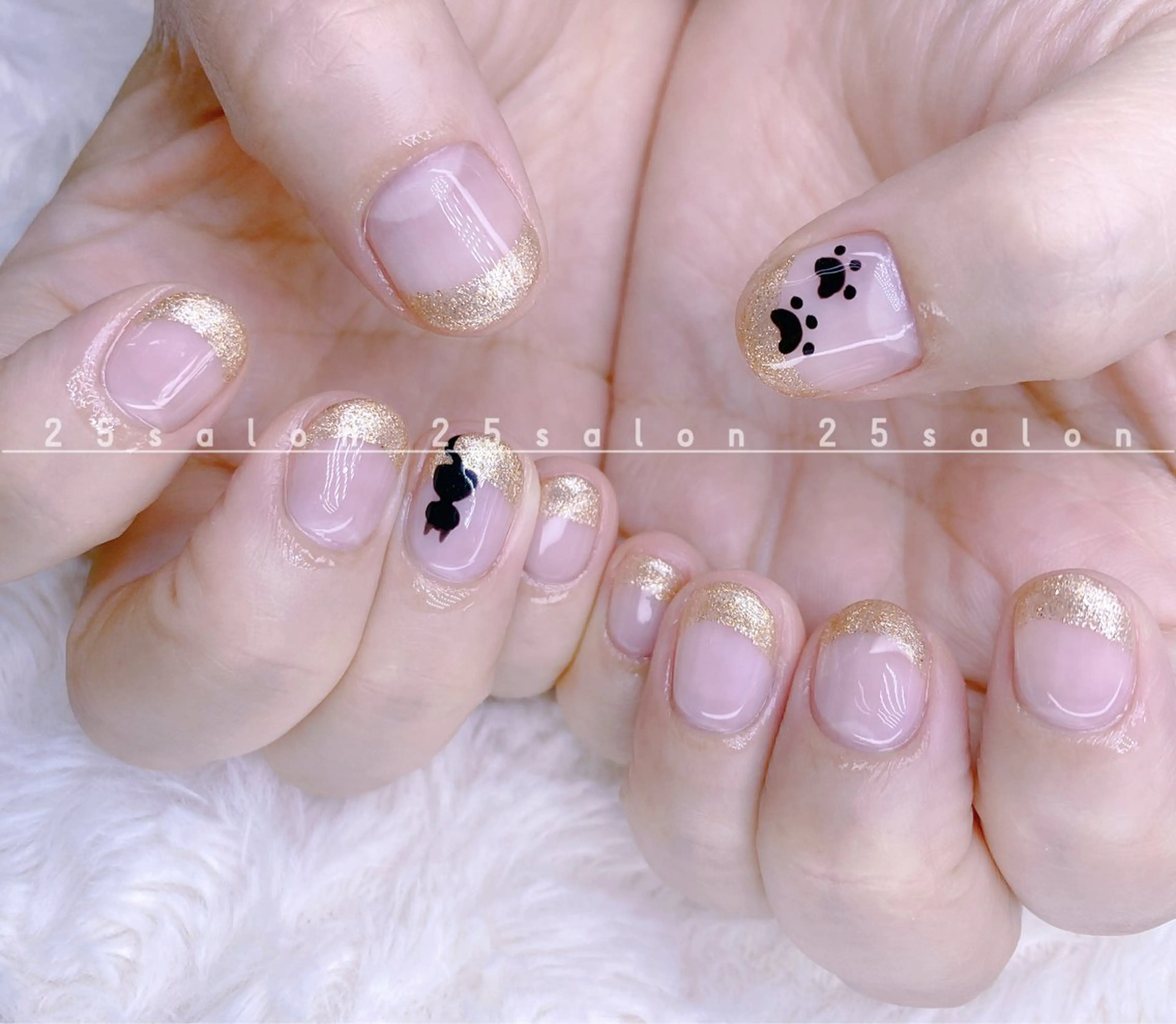 ネイル ジェルネイル 韓国ネイル ニュアンスネイル パラジェル ワンホンネイル 2 5のマツエク・マツパデザイン