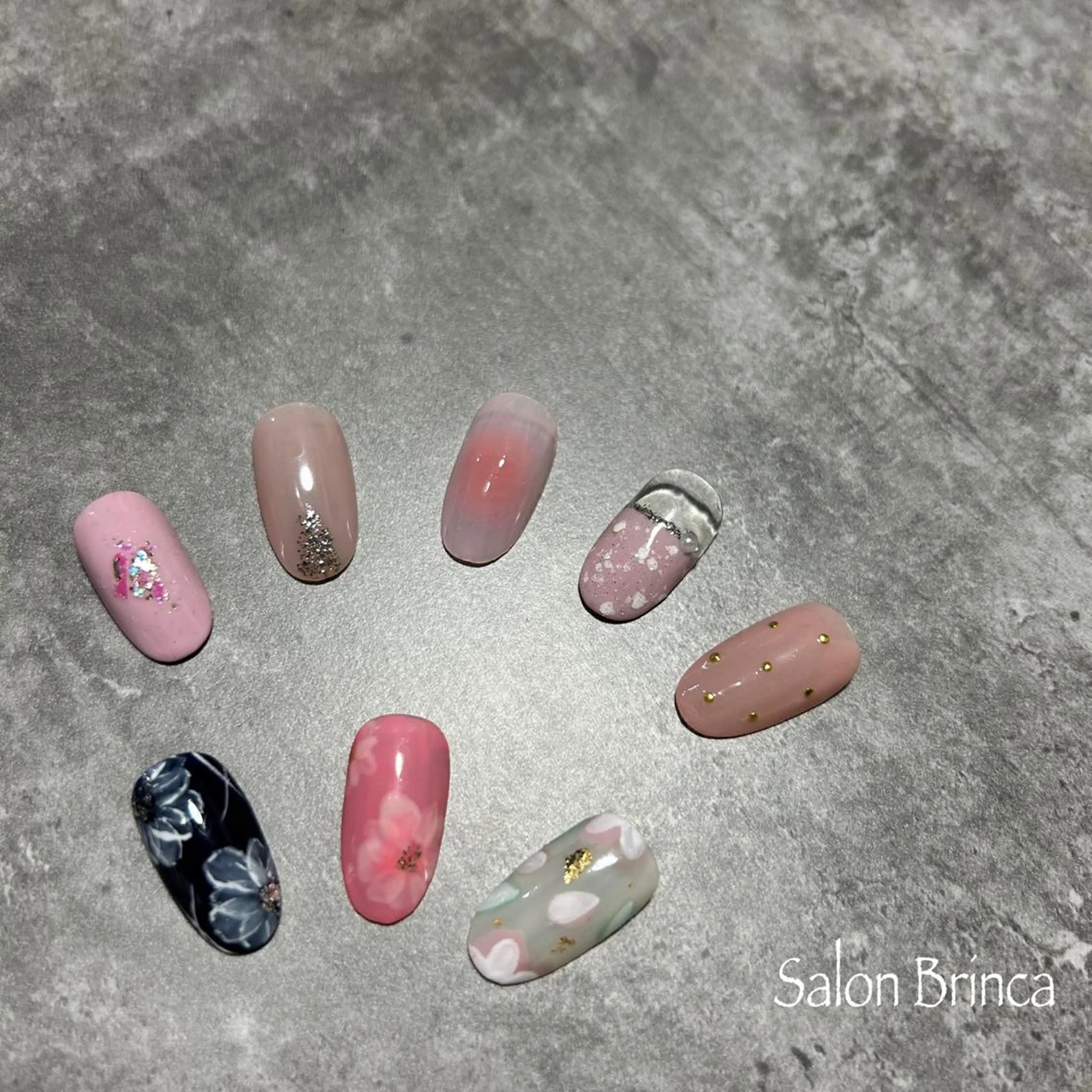 ネイル アートネイル ガーリー Salon Brinca 中村のネイルデザイン