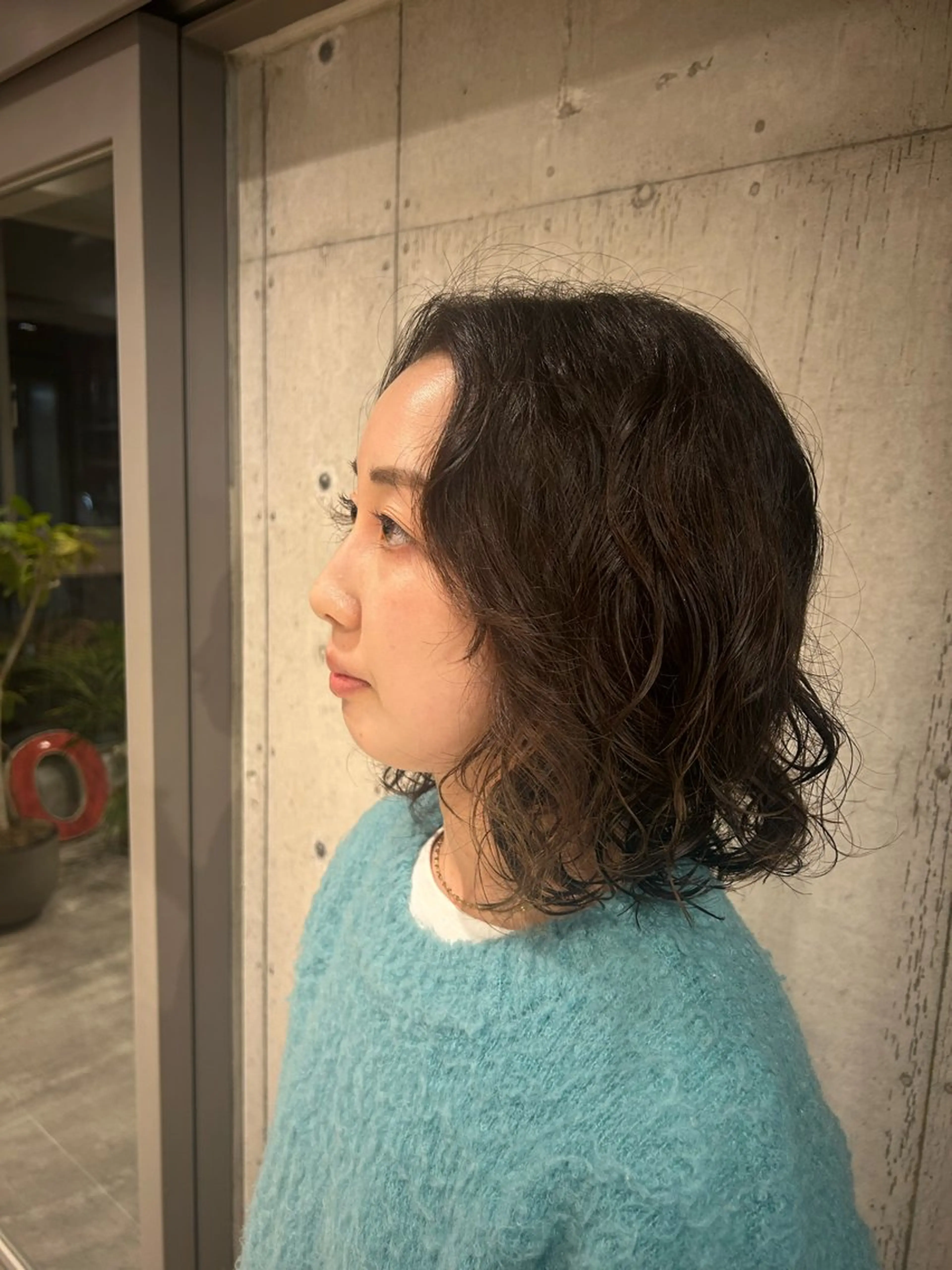 ミディアム パーマ 🤡暖色レイヤー 🤡みさきのヘアスタイル