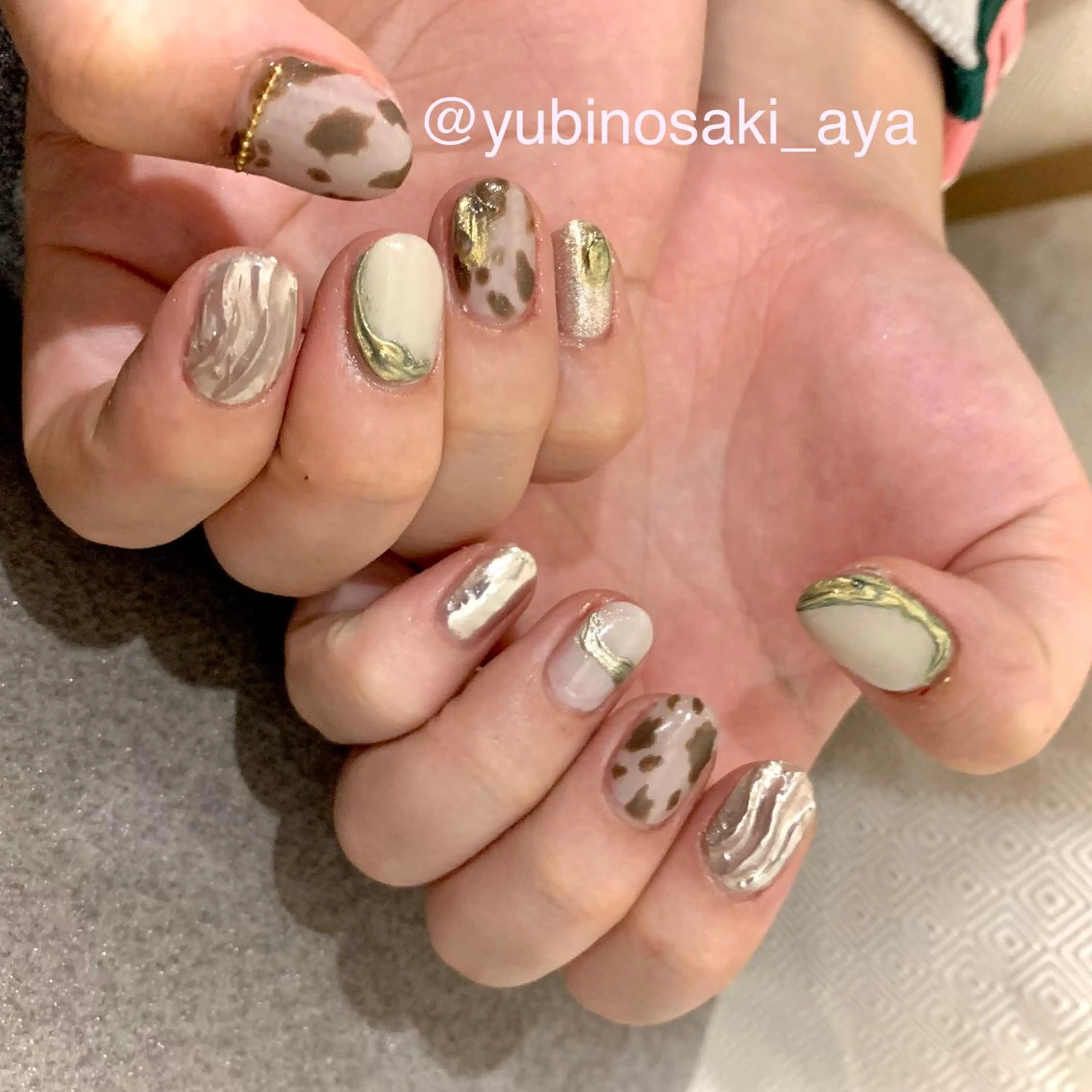 ネイル ゆびノさき茨木店 ニュアンス/アートのネイルデザイン