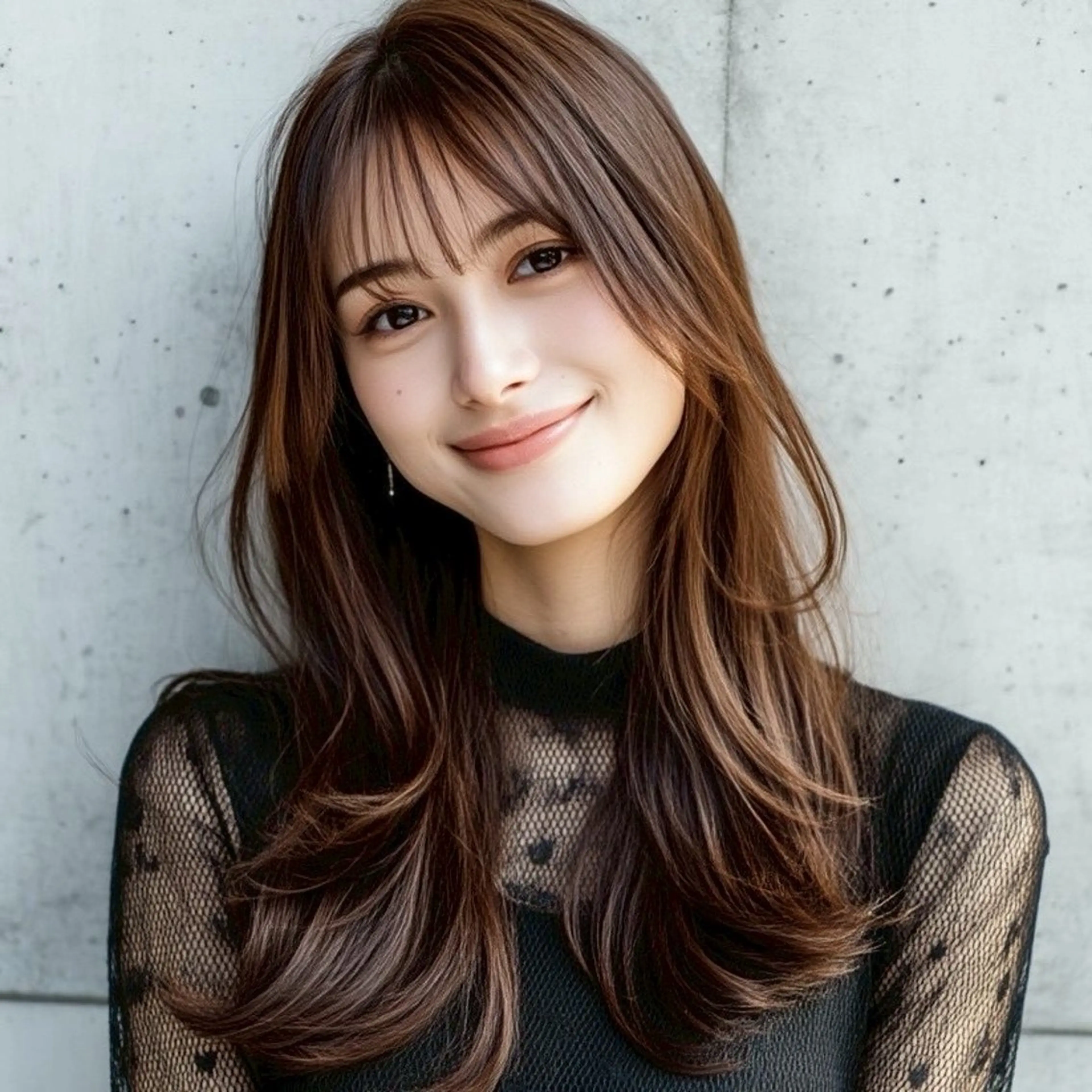 🍓前髪のお悩み解消🍓前髪割れクセ改善クロスパーマ ＋ オージュア2stepトリートメントの写真