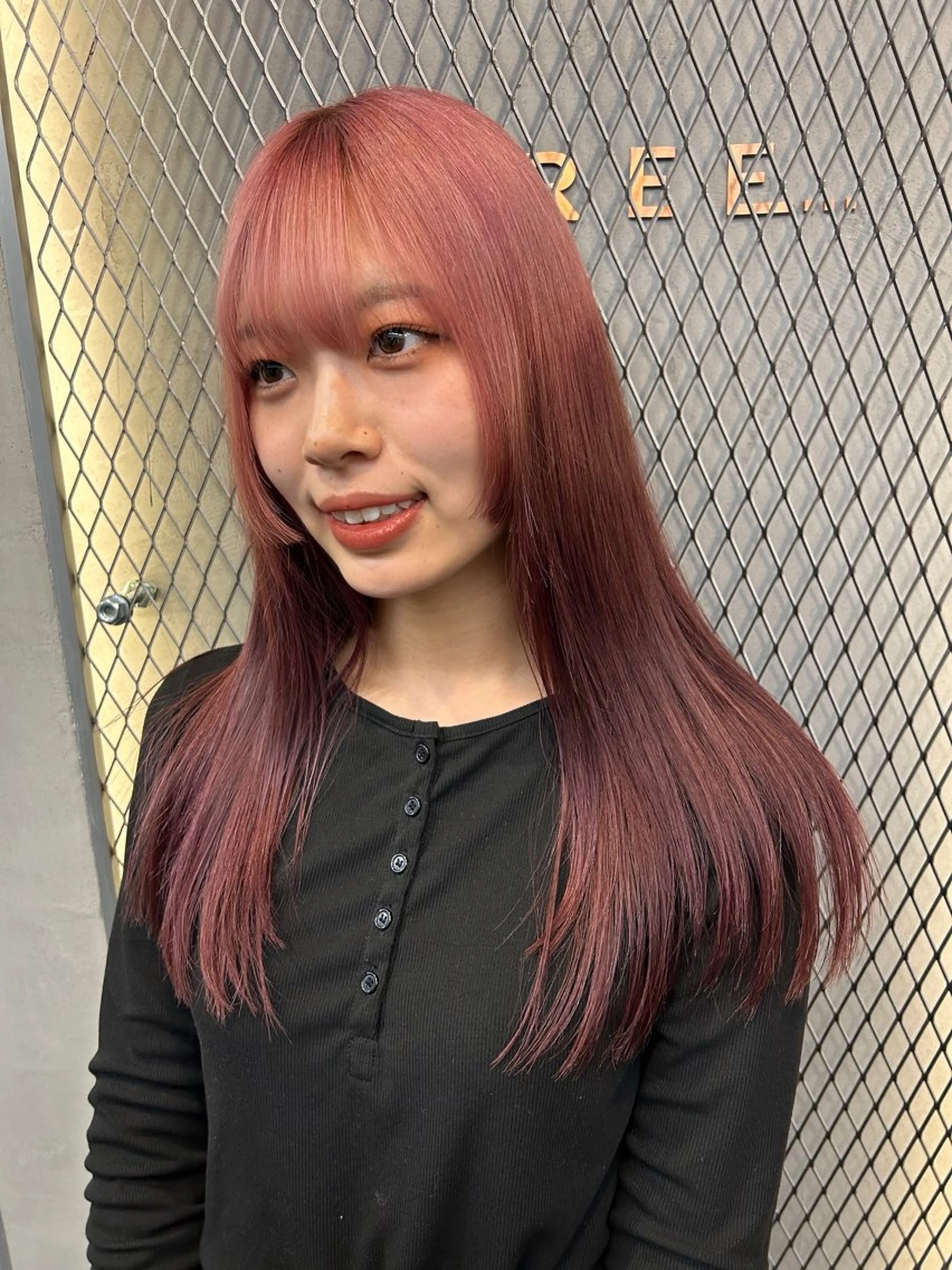 ロング カラー カット ヘアカラー トリートメント Haru/THREE …by velvetのヘアスタイル