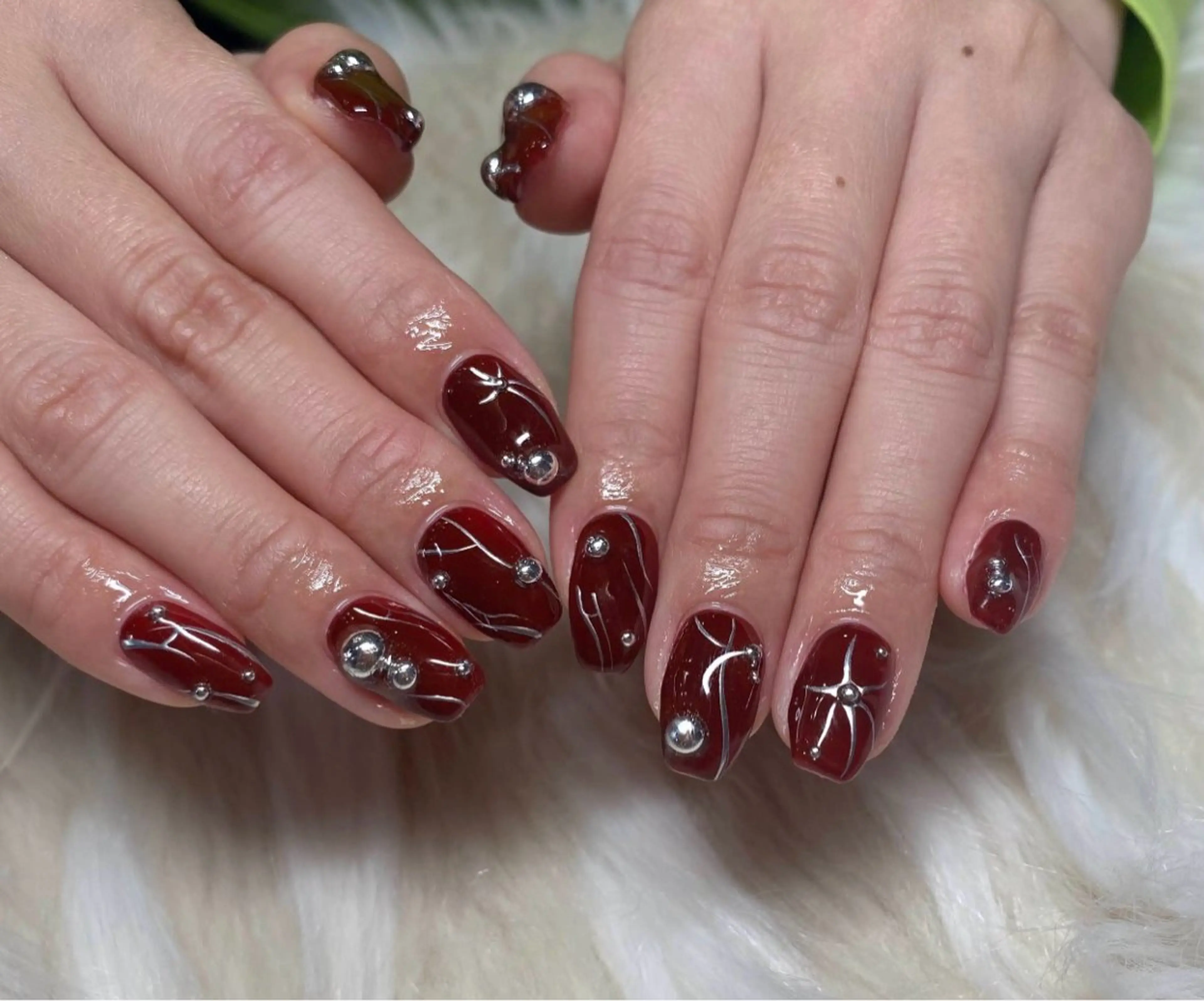 ネイル 長さ出し フラッシュネイル フラッシュマグ フレンチネイル ジェルネイル ハンドネイル Nail&eye Belire 新宿のネイルデザイン