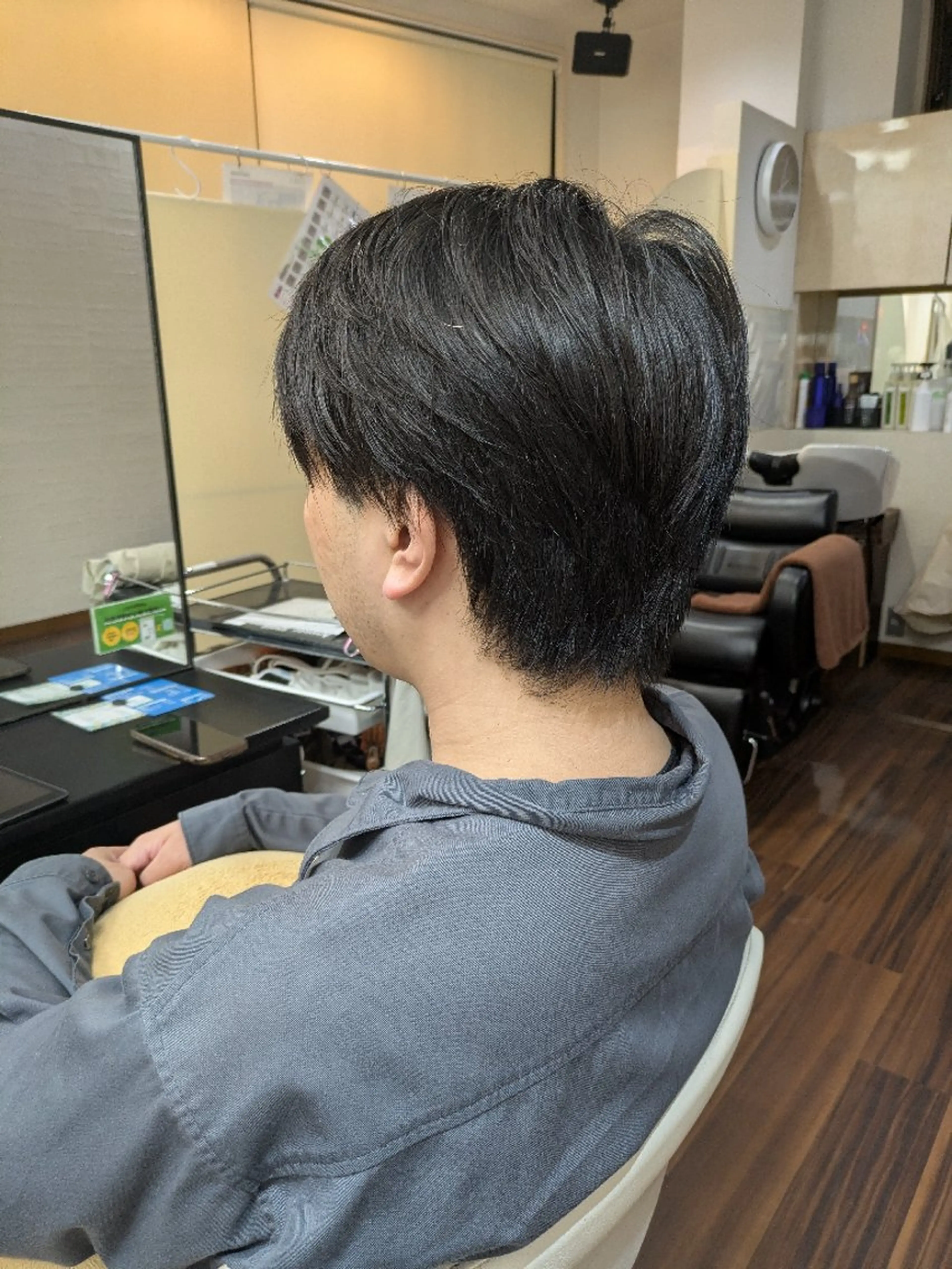 メンズ ビジネス ツーブロック 大人女性カット/ヘア セット✨️片本🌸のヘアスタイル