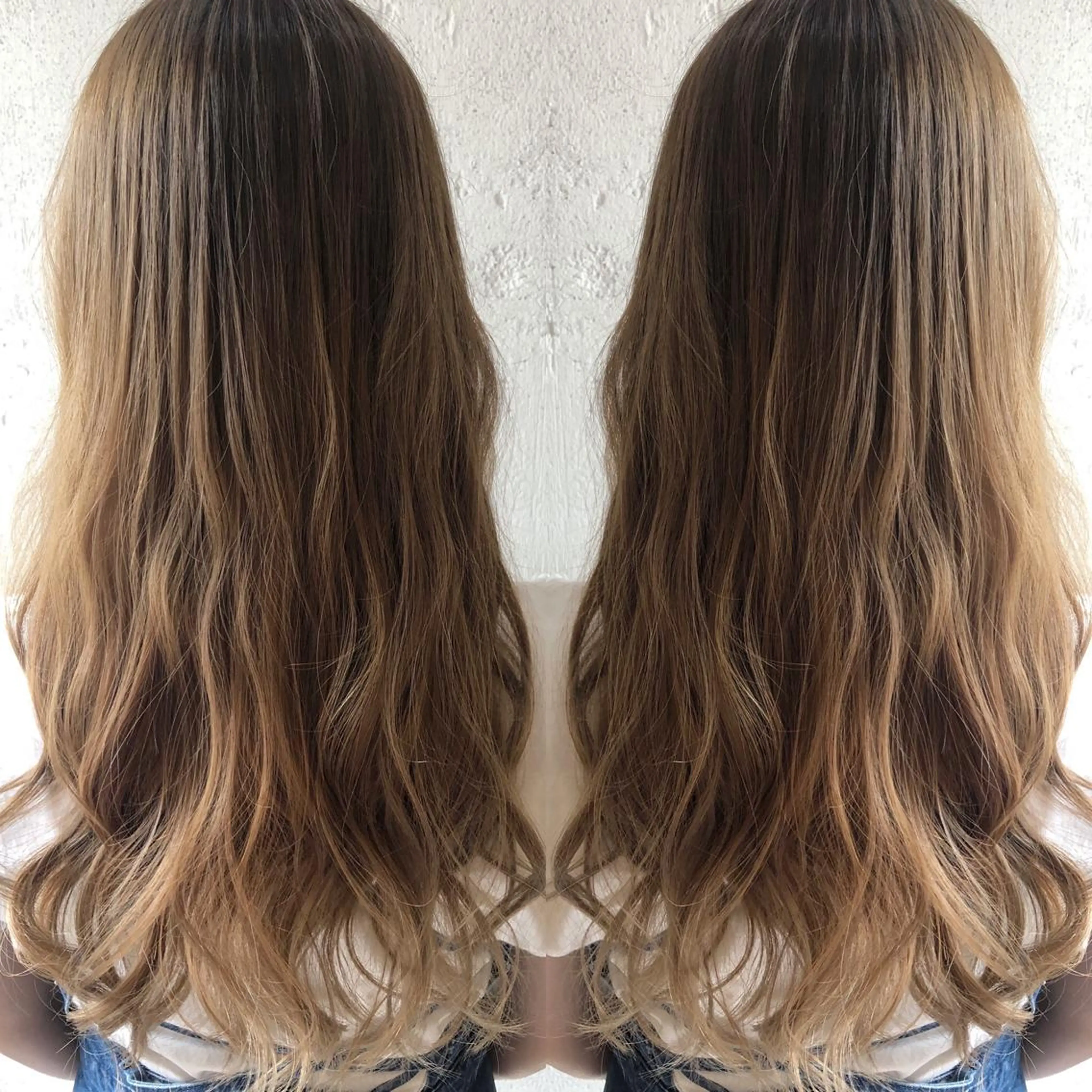 ロング カラー ベージュカラー あらき ちさとのヘアスタイル