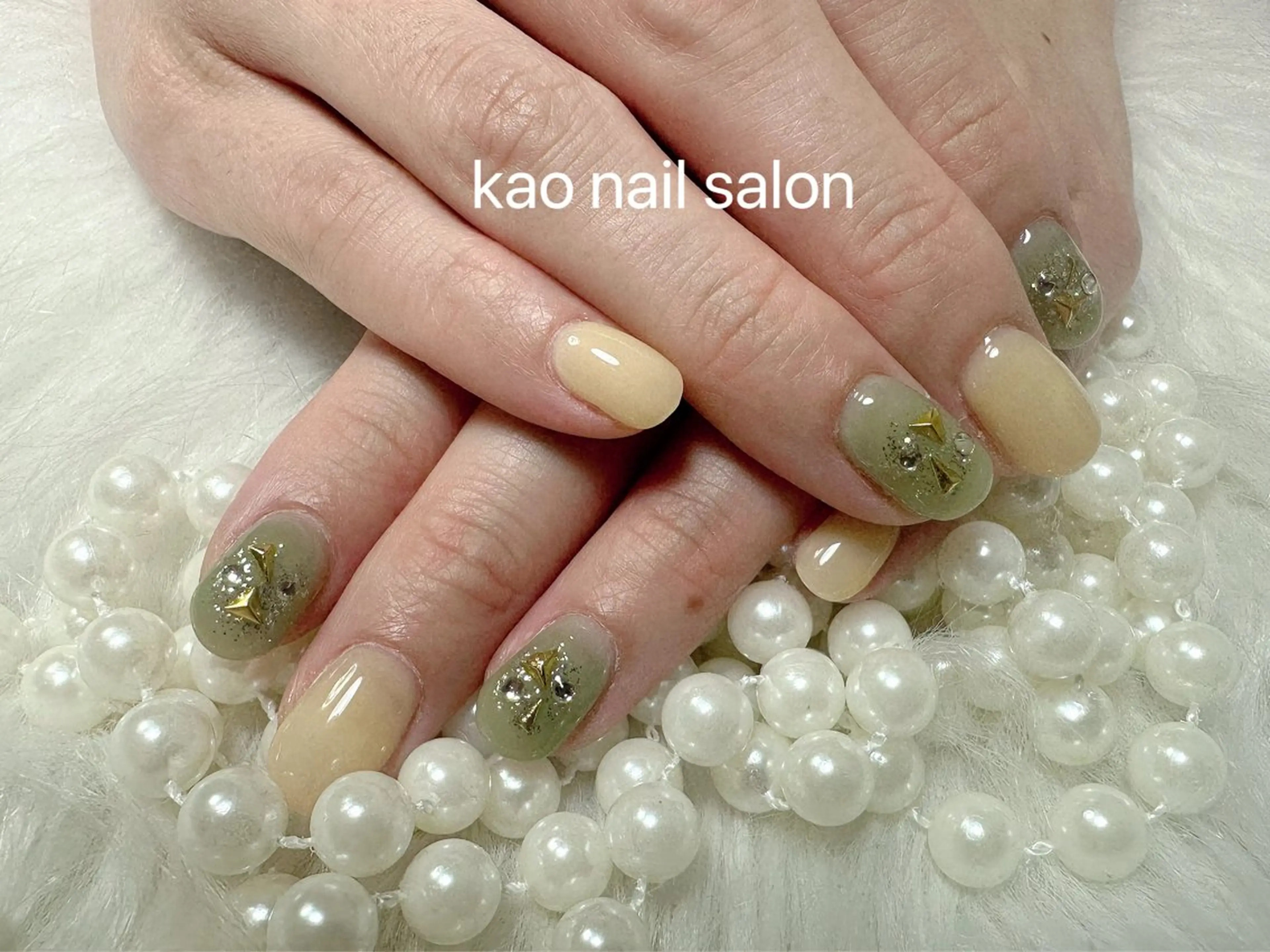 ネイル チークネイル 長さ出し フレンチネイル ジェルネイル ガラスフレンチ ハンドネイル kao nail マグネット/長さだしのネイルデザイン