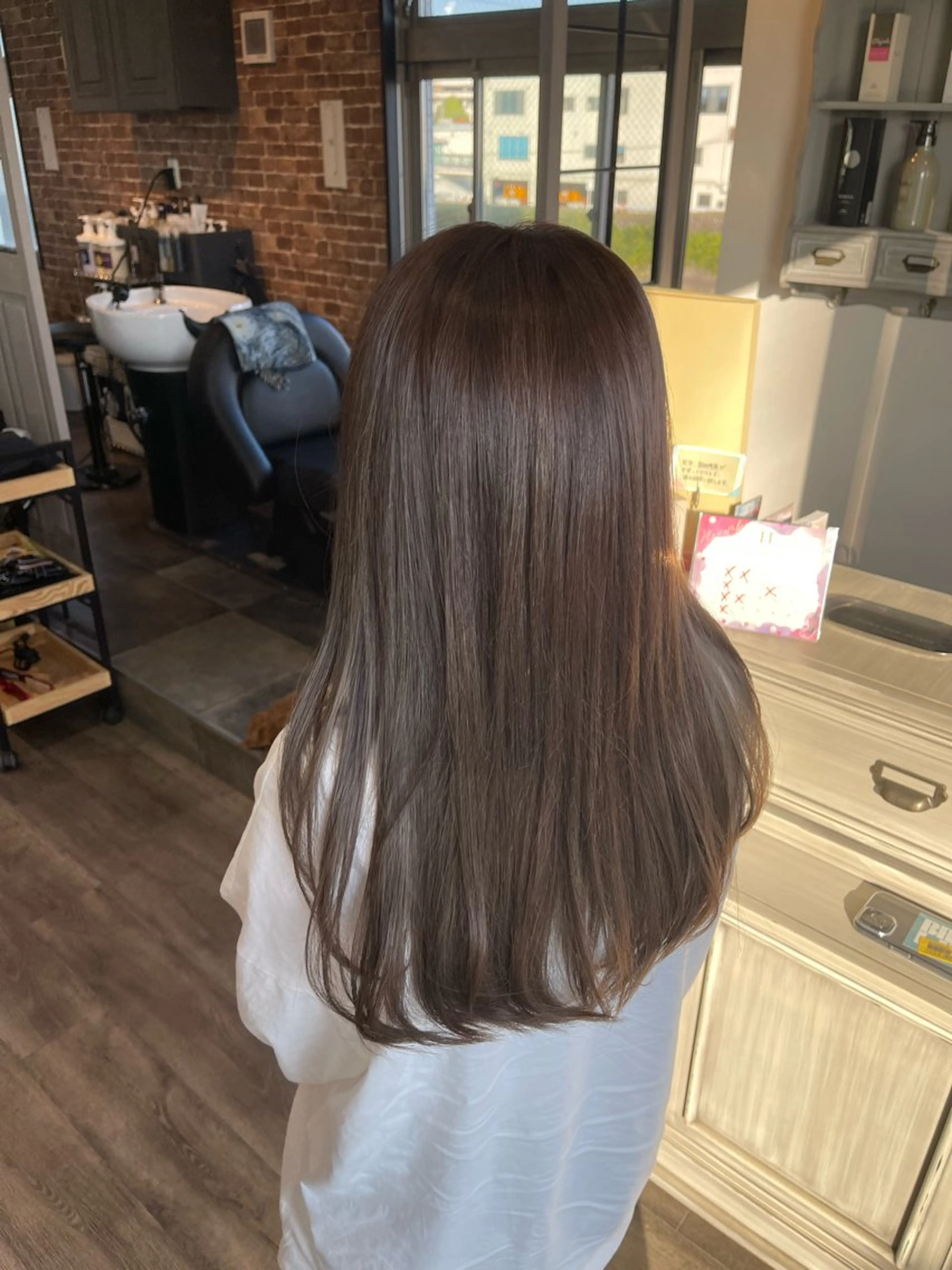 ロング カラー ヘアカラー トリートメント Felice Erikaのヘアスタイル