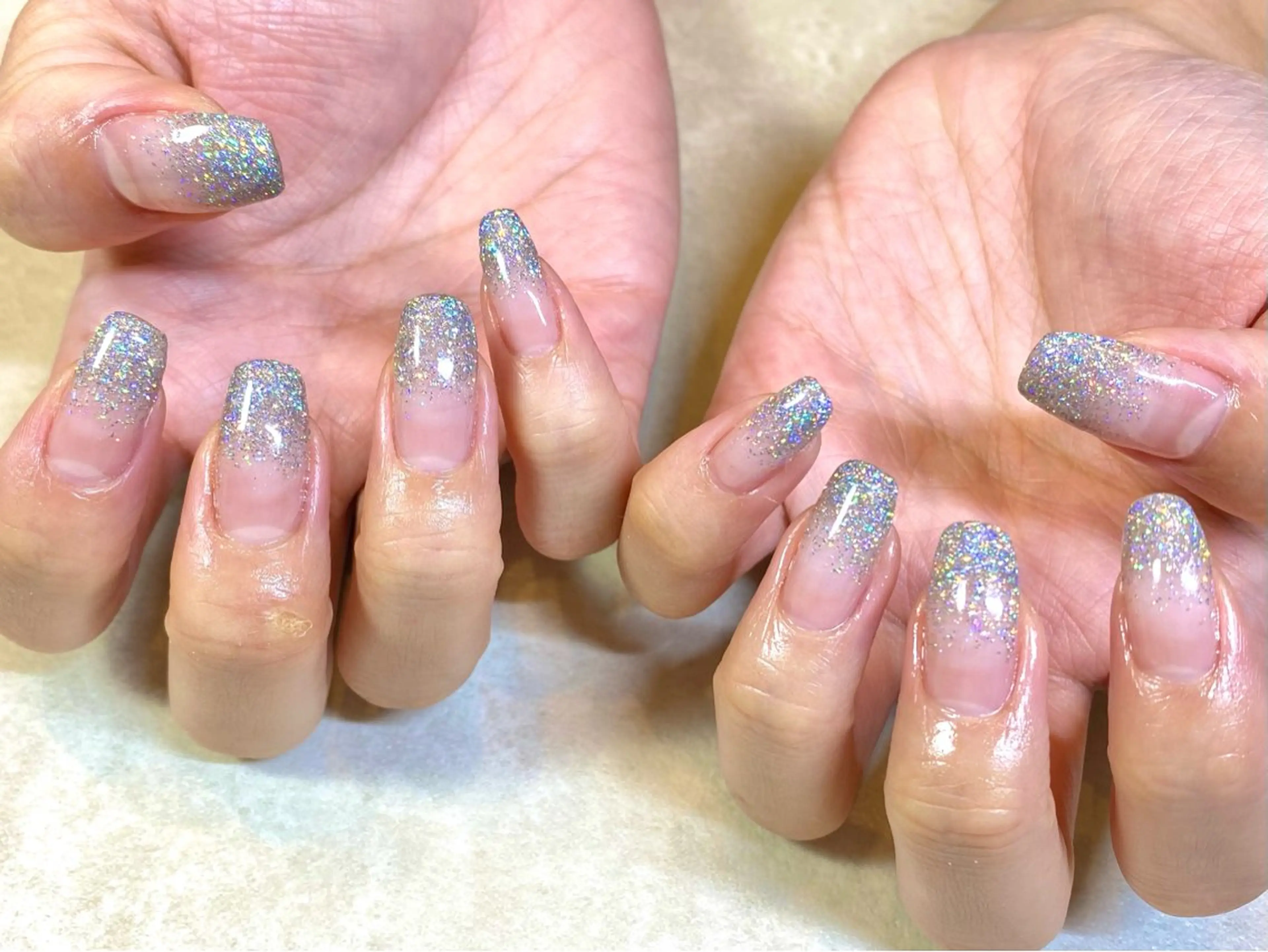 ネイル ラメ(グリッター) ラメグラデーション ハンドネイル Nail R 🌸Nonのネイルデザイン
