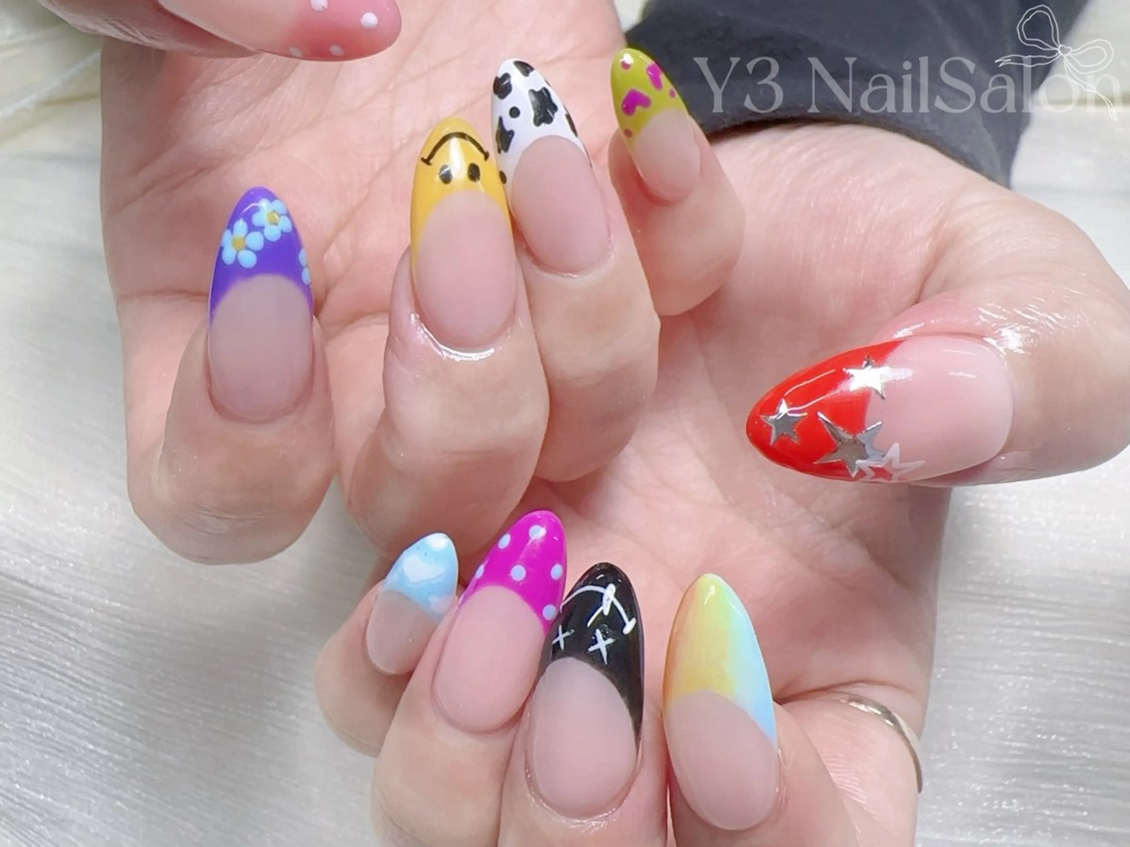 ネイル アートネイル 持ち込み ニュアンスネイル ハンドネイル Y3 NailSalonのネイルデザイン