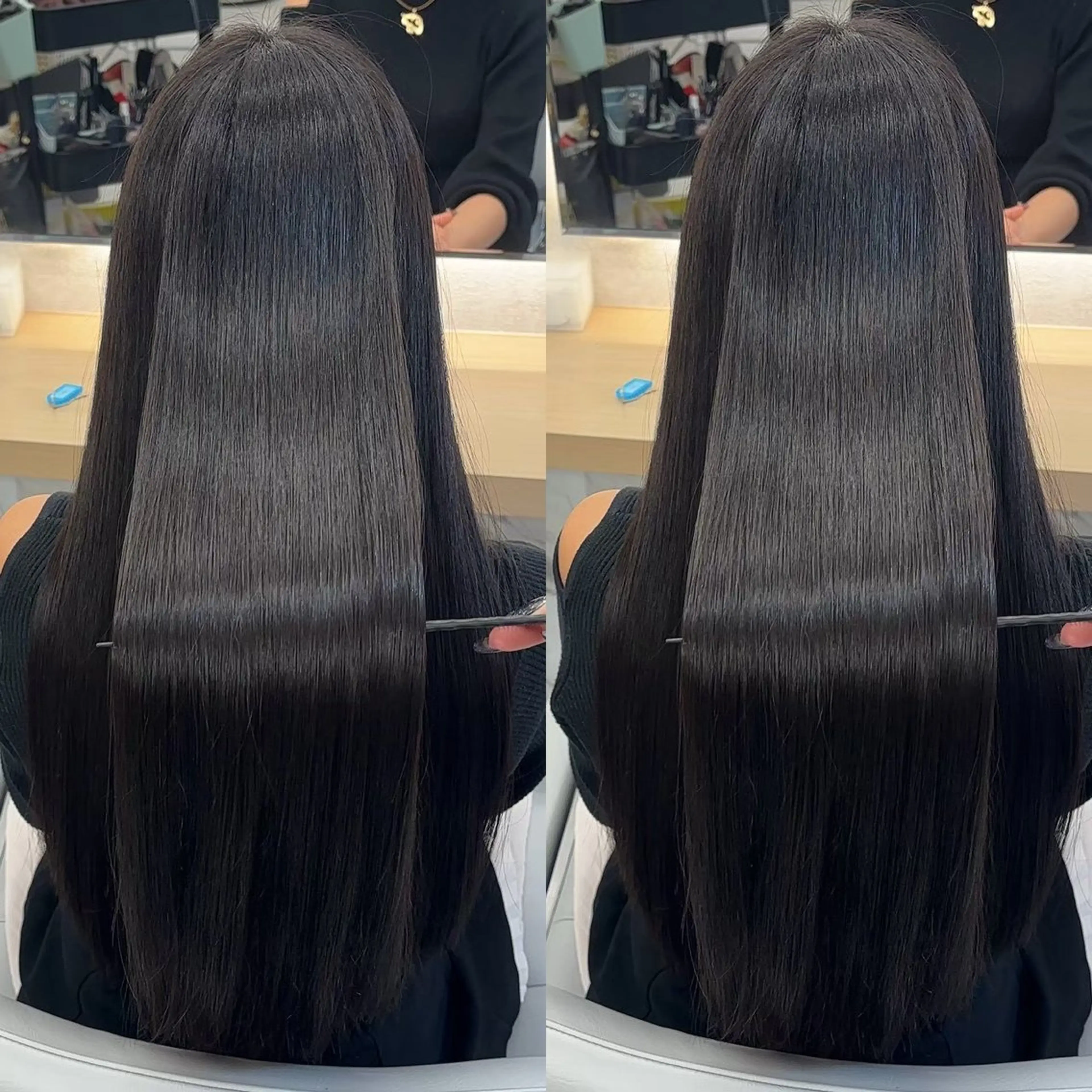 ロング カラー カット ヘアカラー 縮毛矯正 トリートメント 新宿/髪質改善/ 縮毛矯正/suuのヘアスタイル