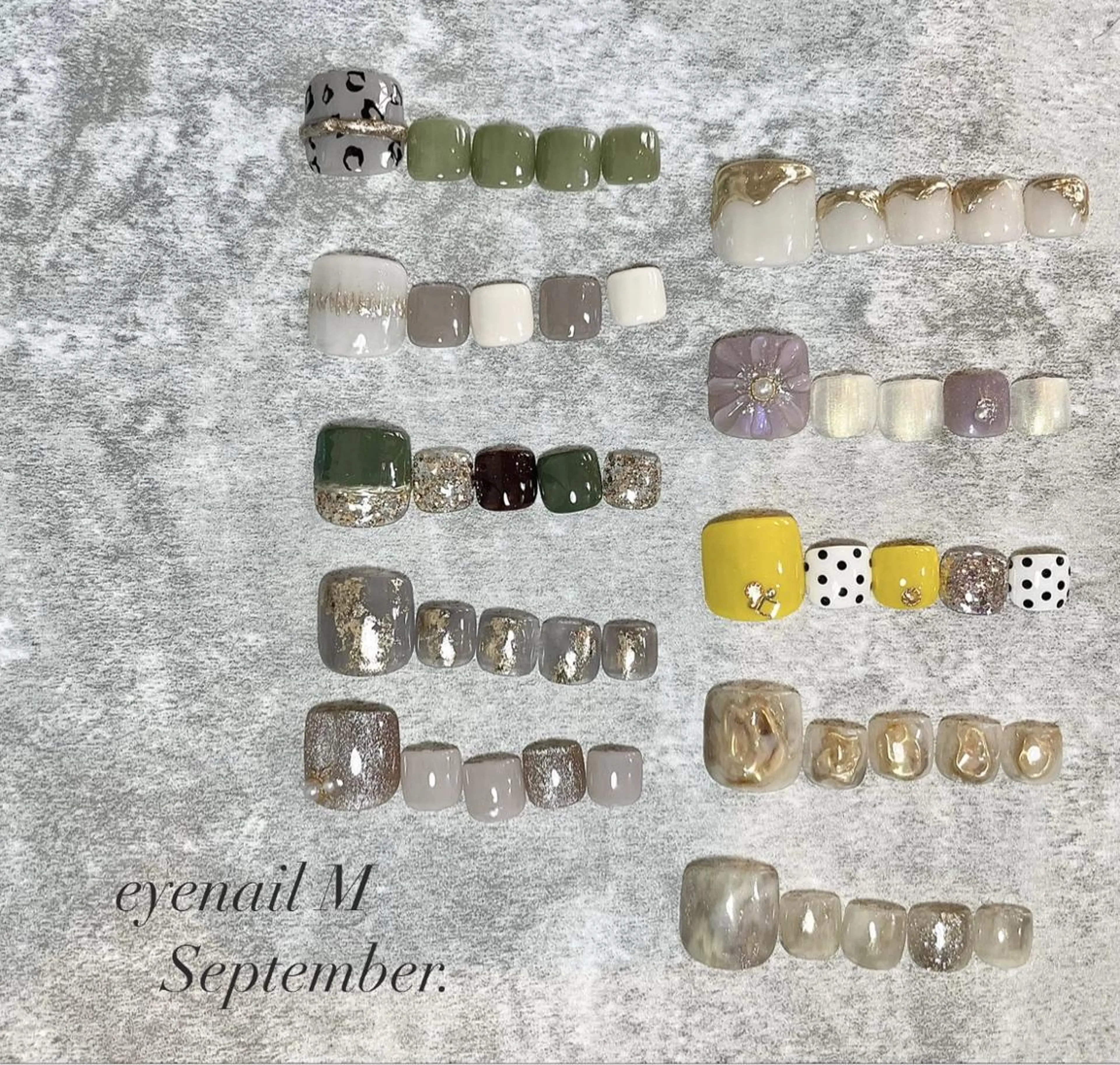 ネイル フットネイル miki 🌿のネイルデザイン