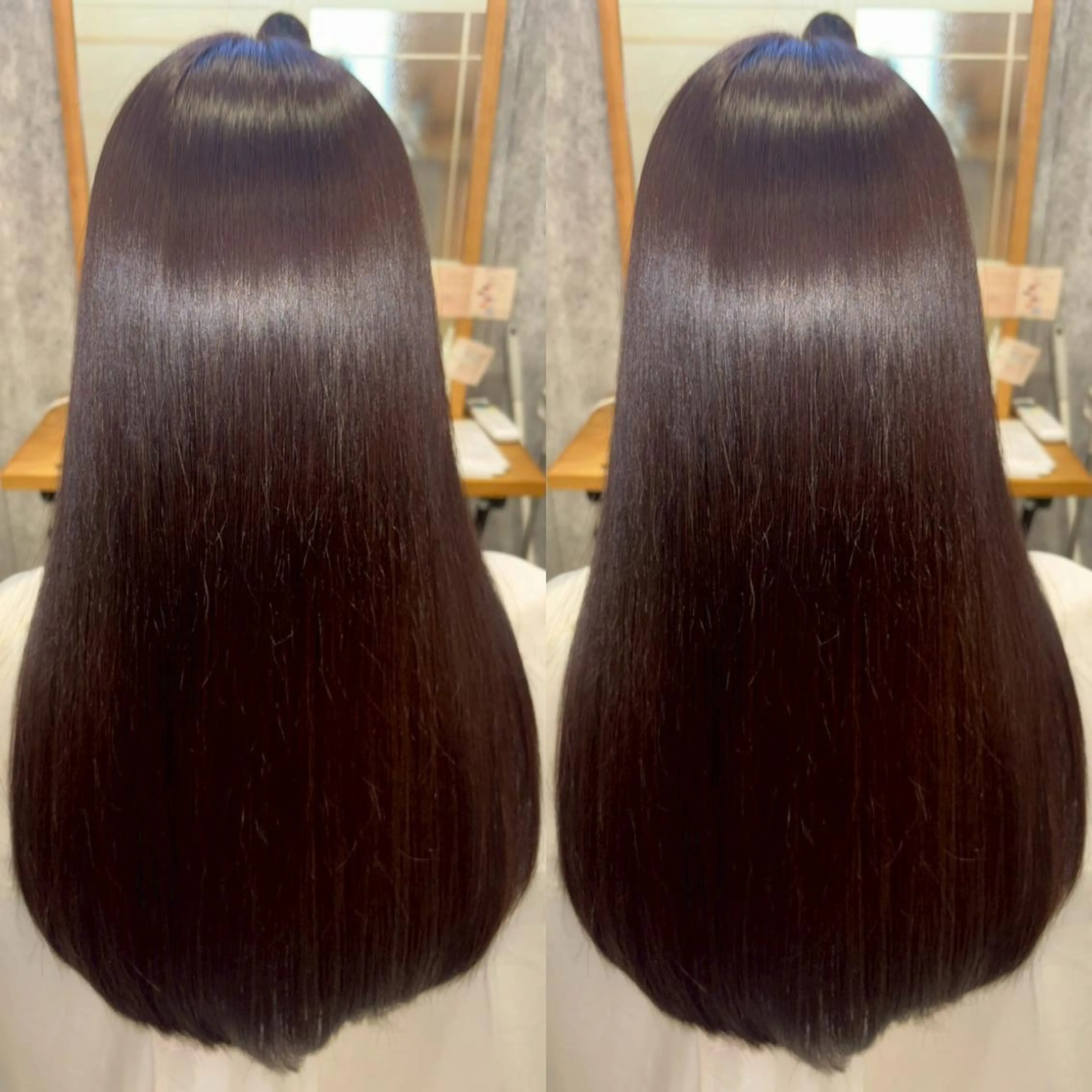 【極上の艶🌟人気】髪質改善カラー＋髪質改善トリートメント ¥6600の写真