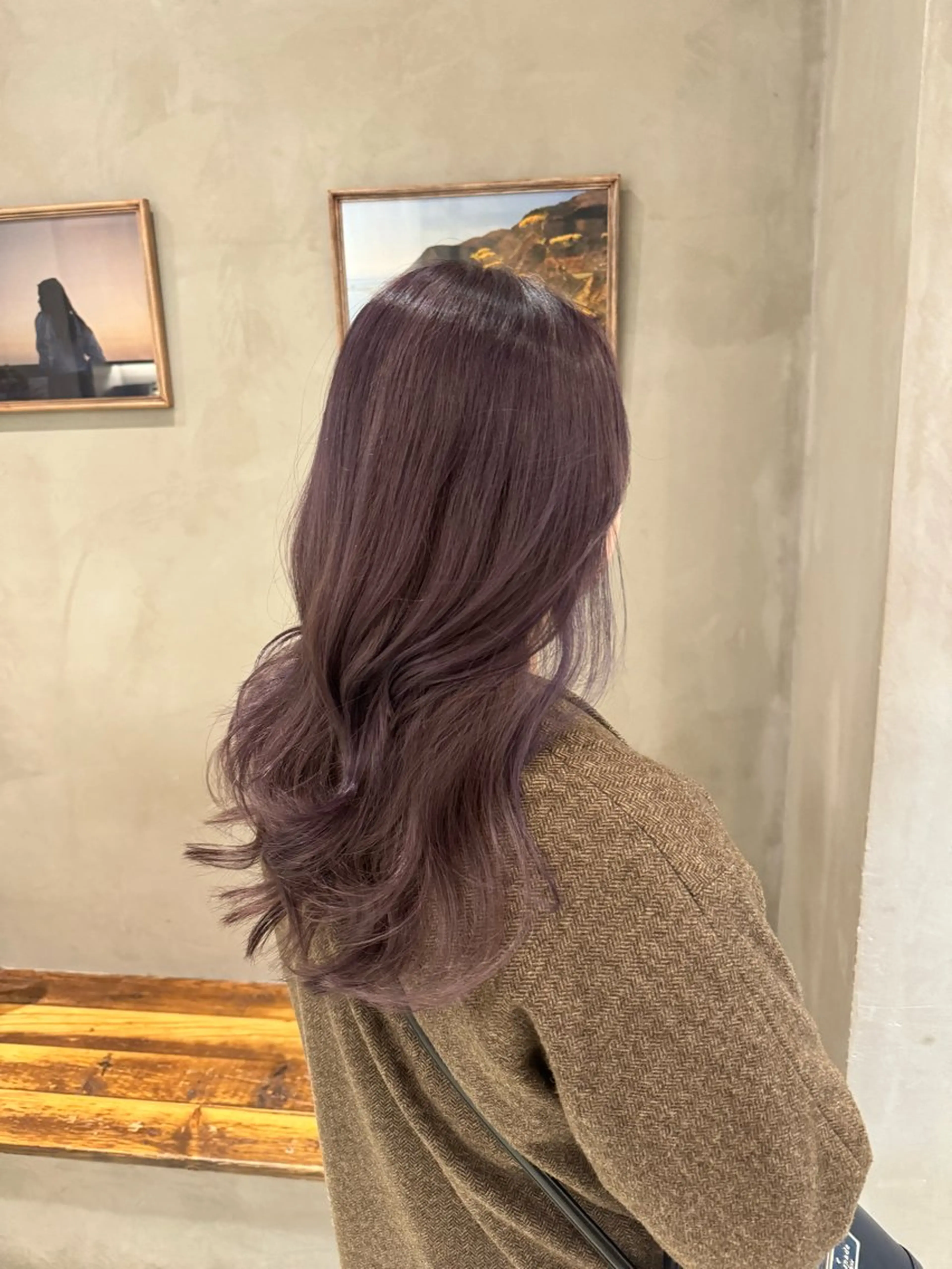 セミロング ヘアカラー トリートメント 顔周りcut・ご相談 ＝新宿しずく🇰🇷のヘアスタイル