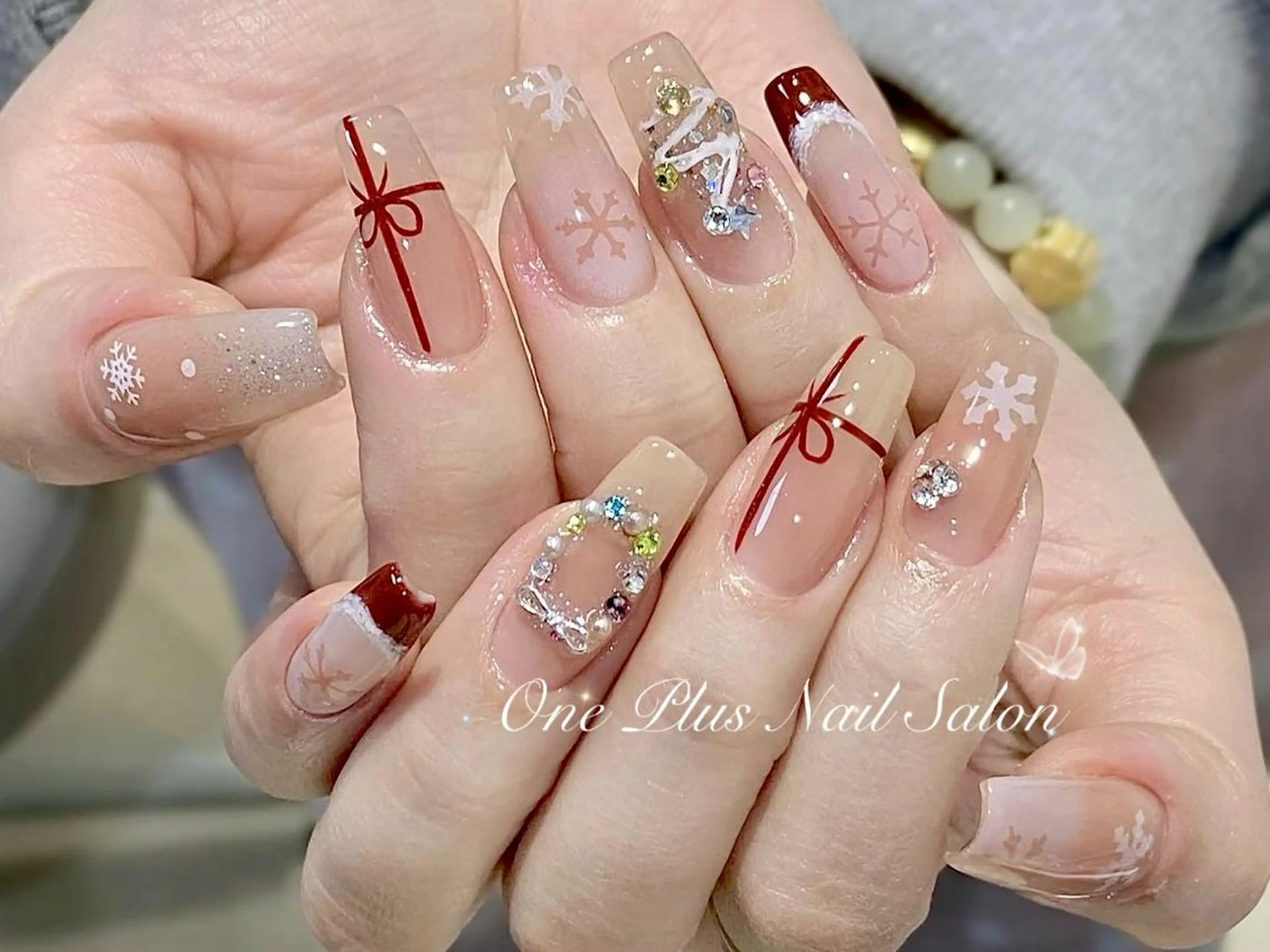 ネイル 持ち込み 冬ネイル クリスマス ハンドネイル Niki ニキのネイルデザイン