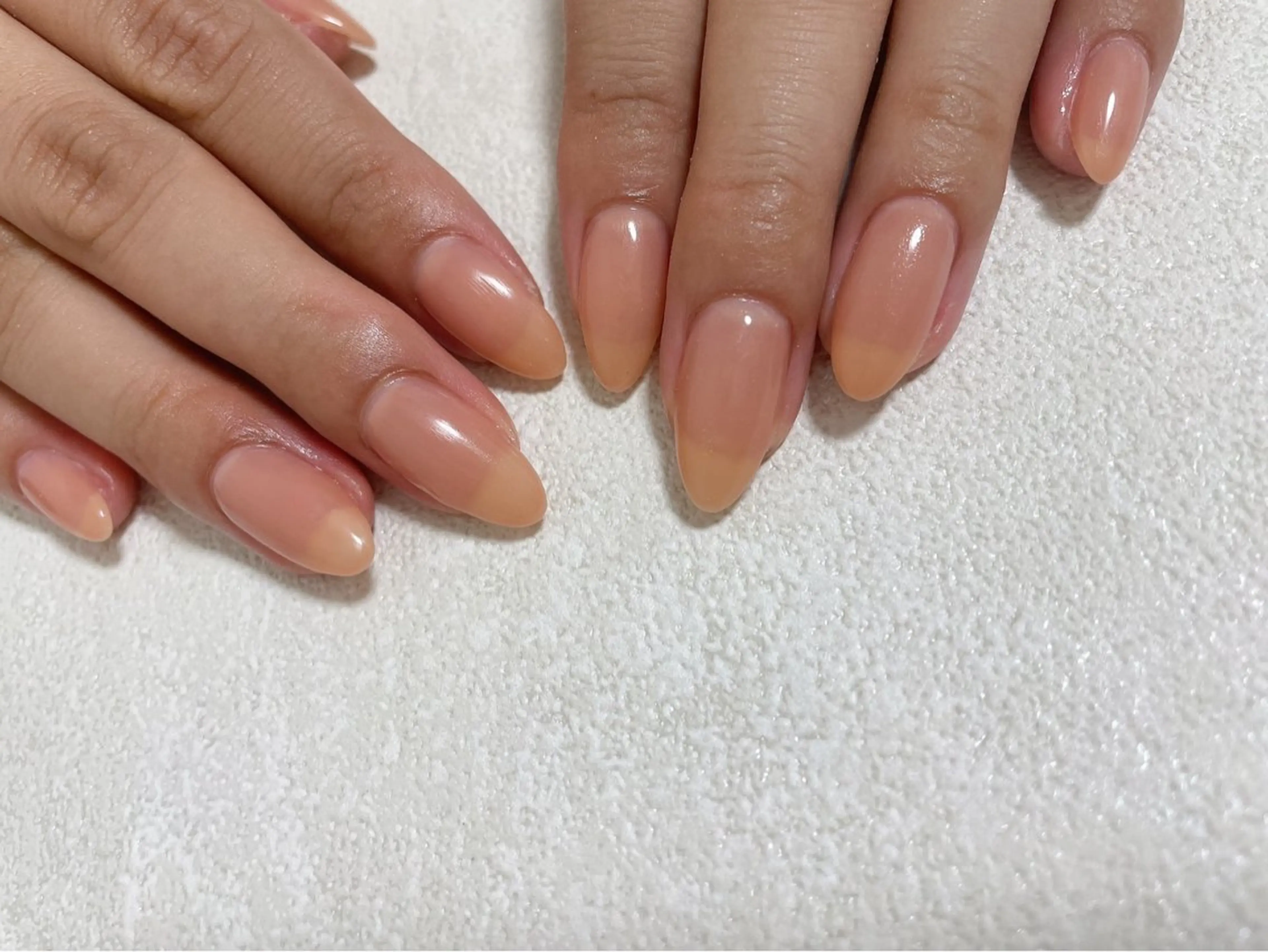 ネイル オーロラネイル フットネイル フレンチネイル ジェルネイル 韓国ネイル ハンドネイル kiki nail たまプラーザのネイルデザイン