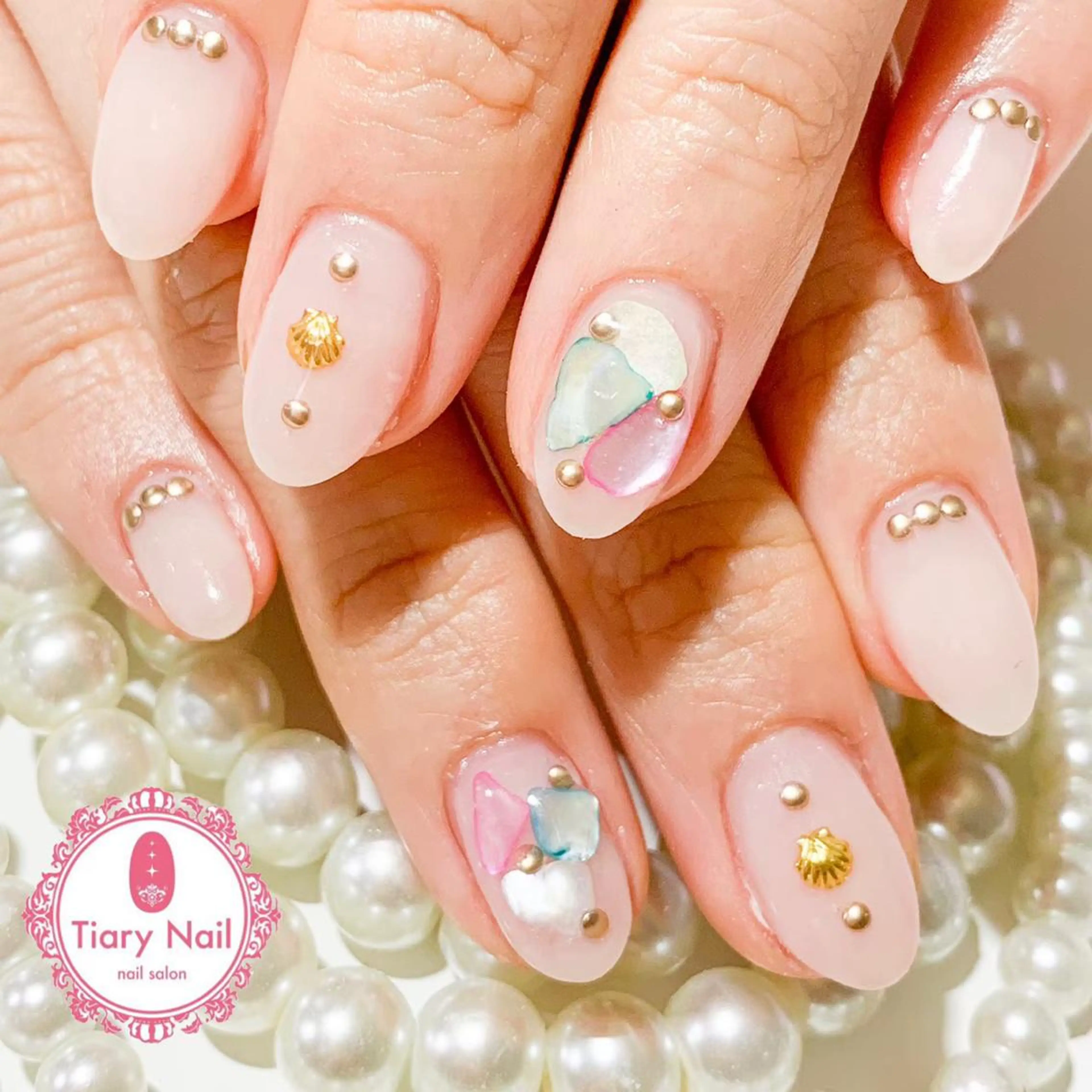 ネイル 💗🪽Tiary Nail🪽💗のネイルデザイン