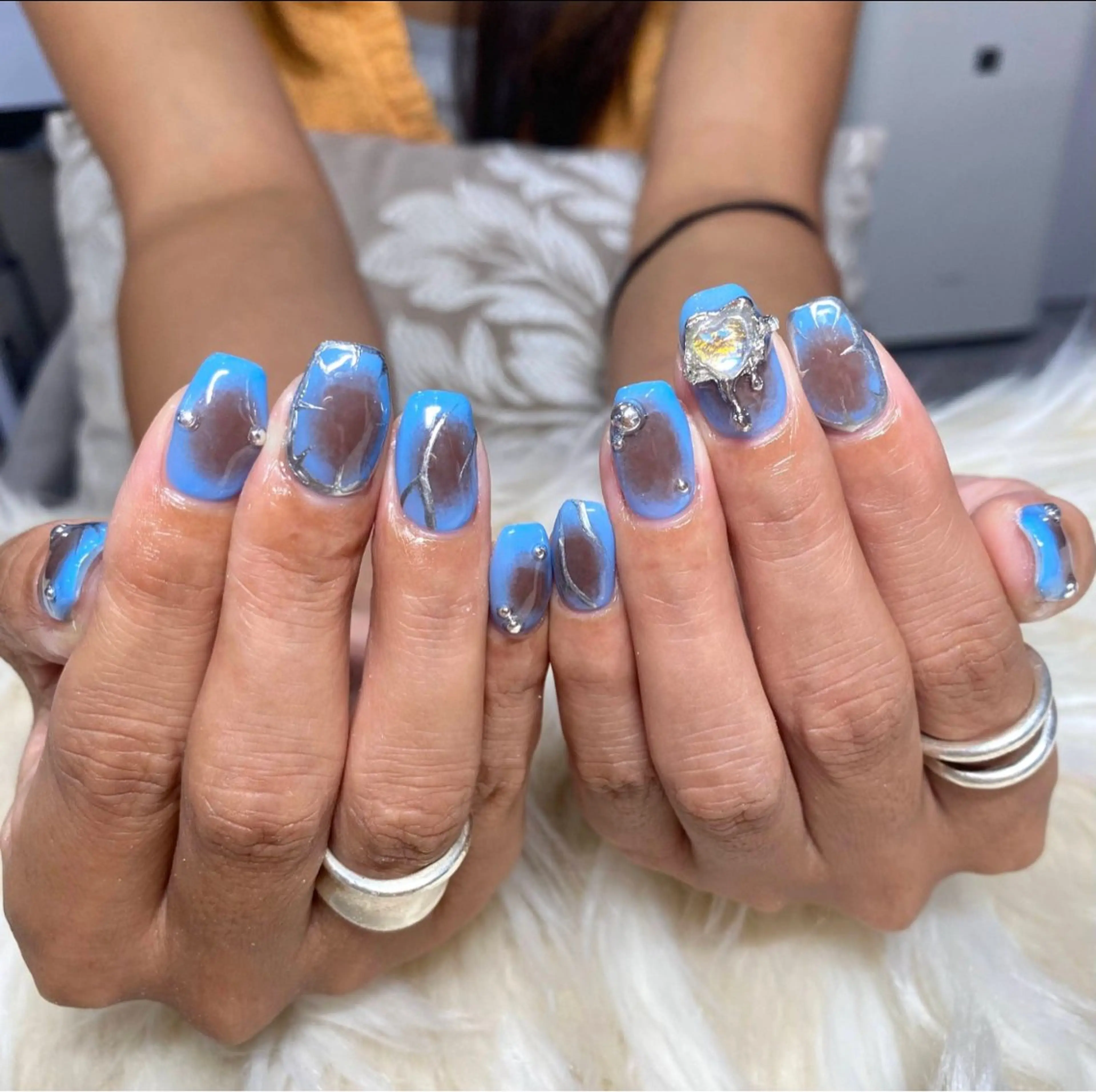 ネイル 長さ出し フットネイル フレンチネイル ジェルネイル グラデーション ハンドネイル Nail&eye Belire 新宿のネイルデザイン