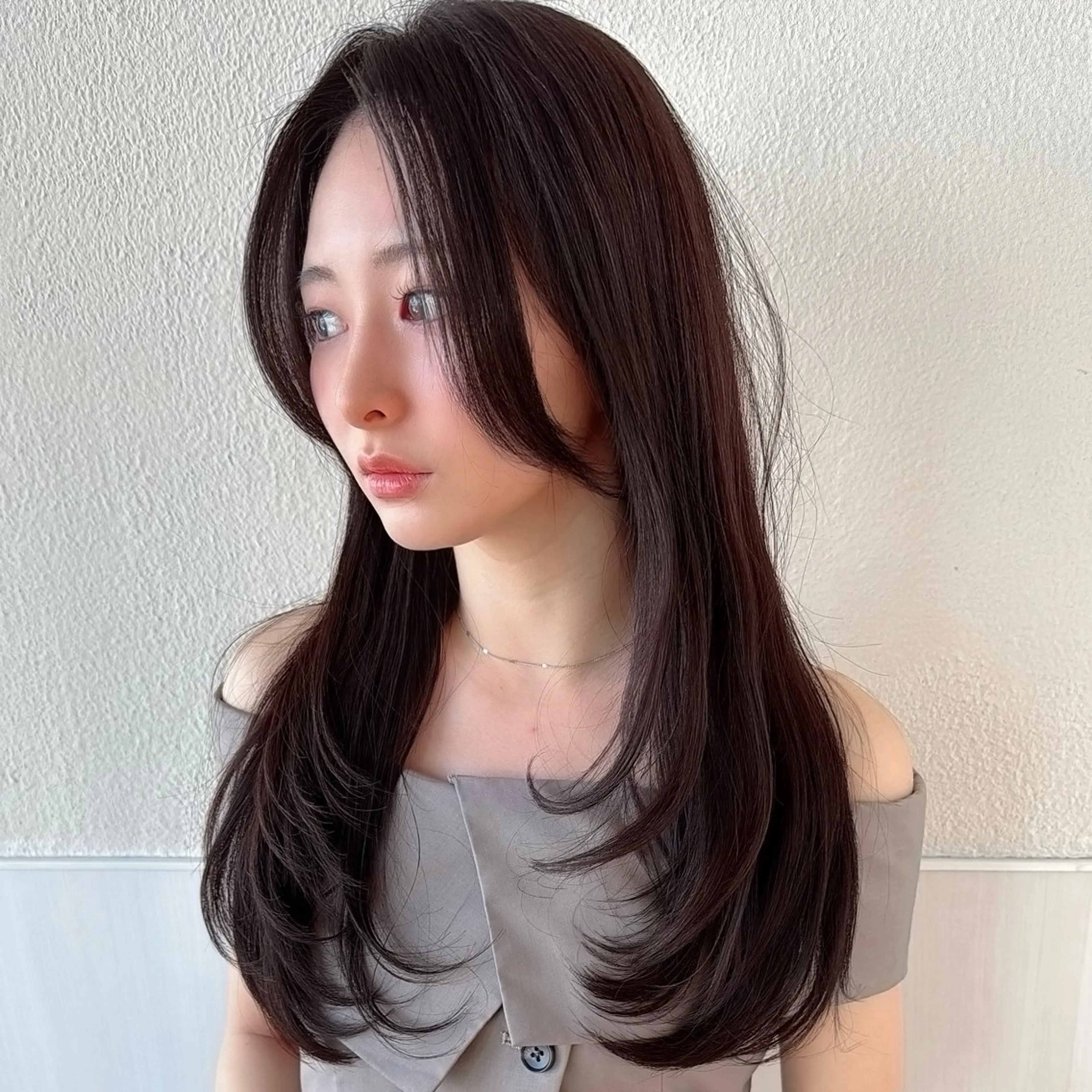 顔周り/透明感カラー /似合わせ/難波雄雅のヘアスタイル