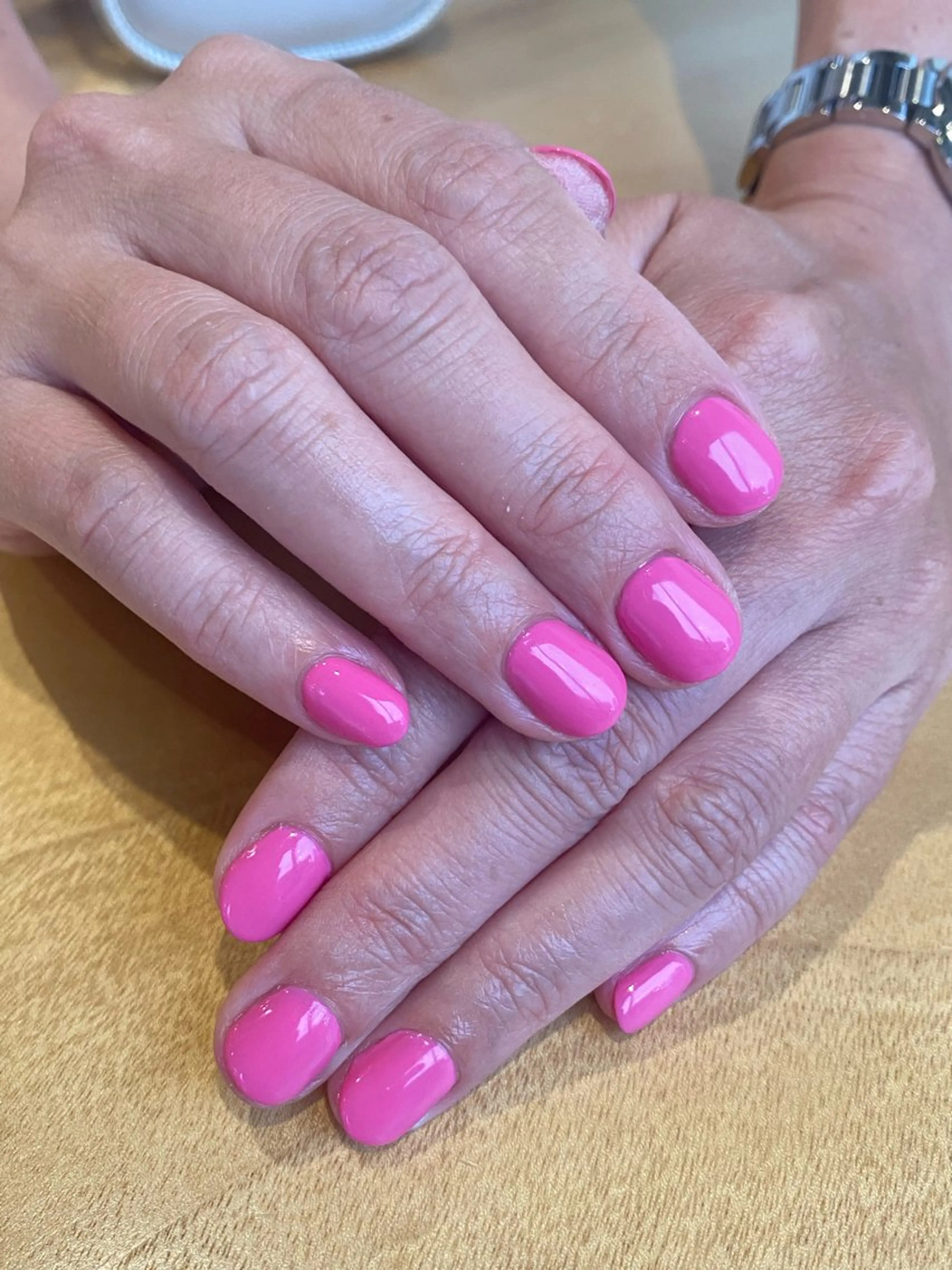 ネイル ワンカラーネイル ピンク ハンドネイル 25nail Erikaのネイルデザイン