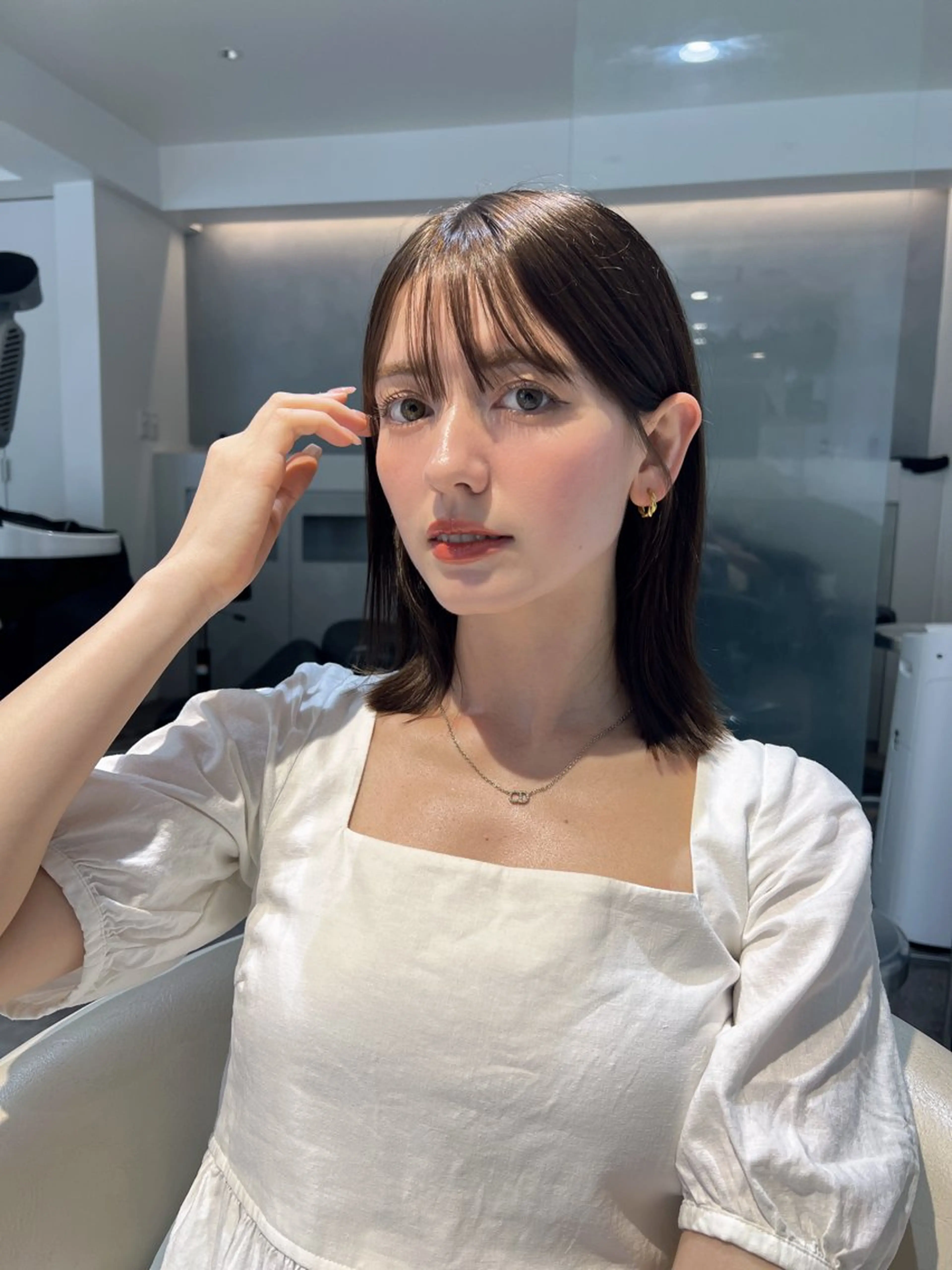 ミディアム カラー 透明感カラー グレージュ 学生 髪質改善 トリートメント 💎透明感カラー特化 💎TAISEIのヘアスタイル