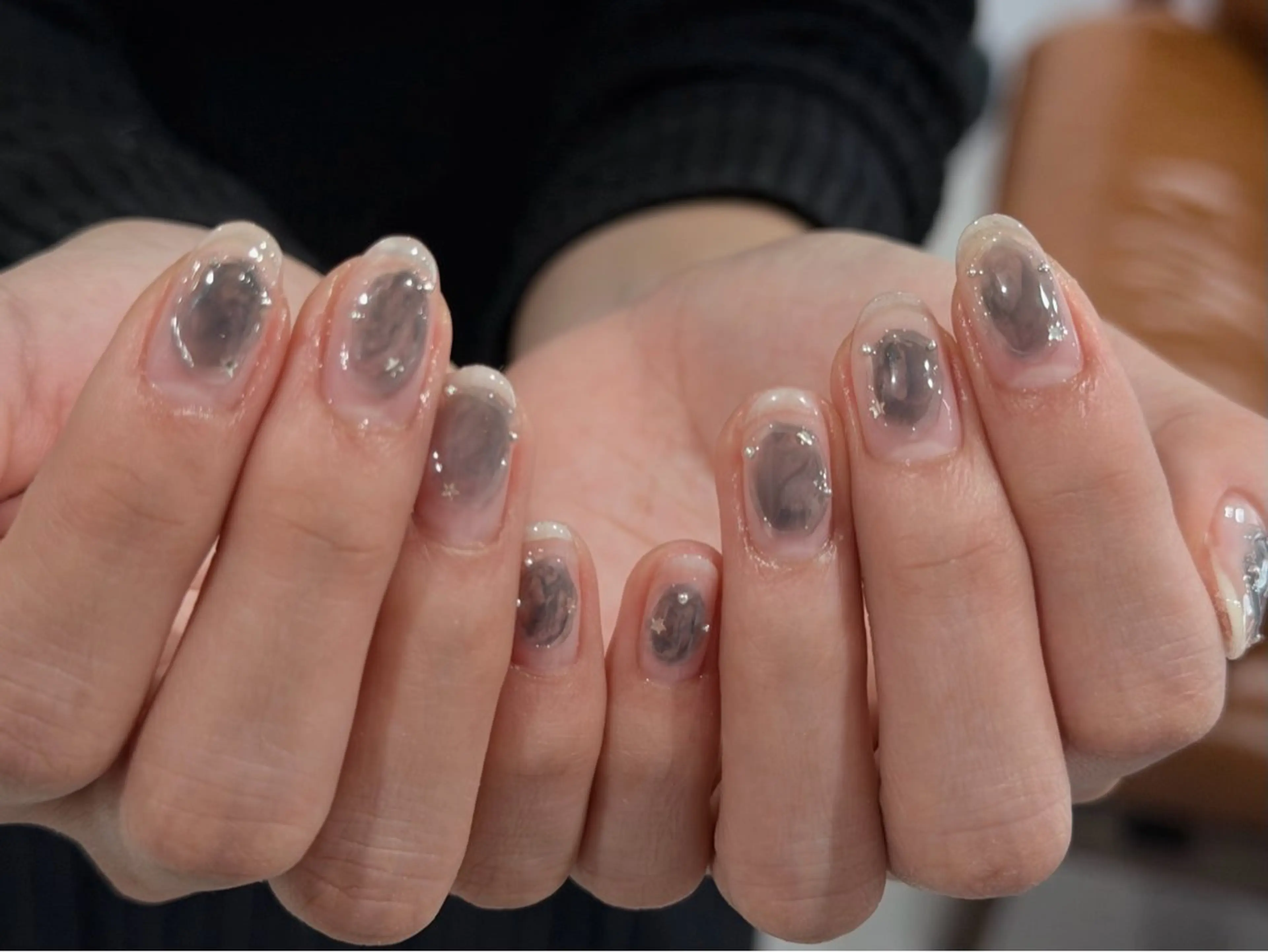 ネイル クリアネイル ニュアンスネイル ハンドネイル ANOVA アノヴァのネイルデザイン