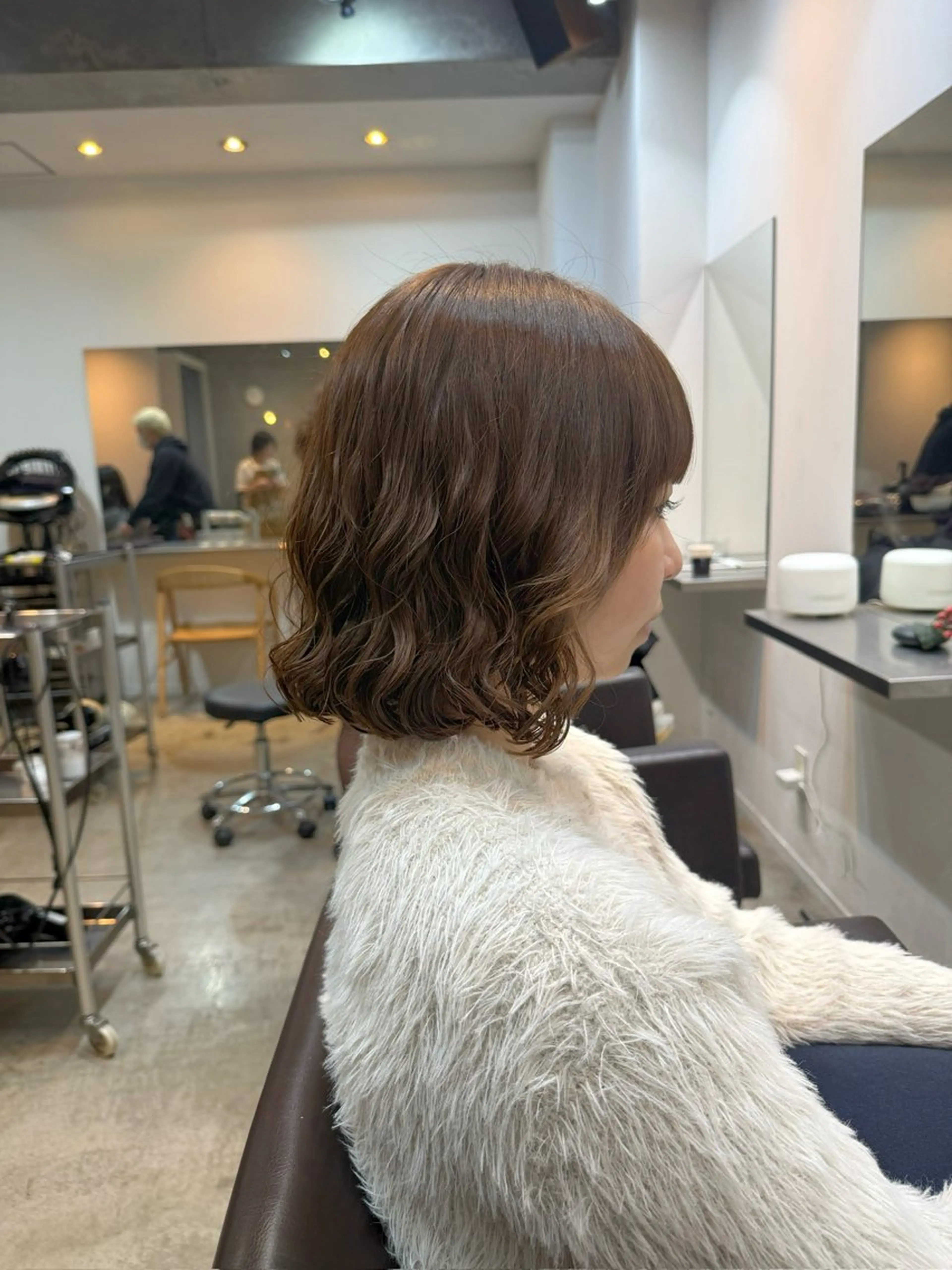 ミディアム ミディアムパーマ カット パーマ トリートメント デジタルパーマ/ ウェーブパーマ/神野のヘアスタイル