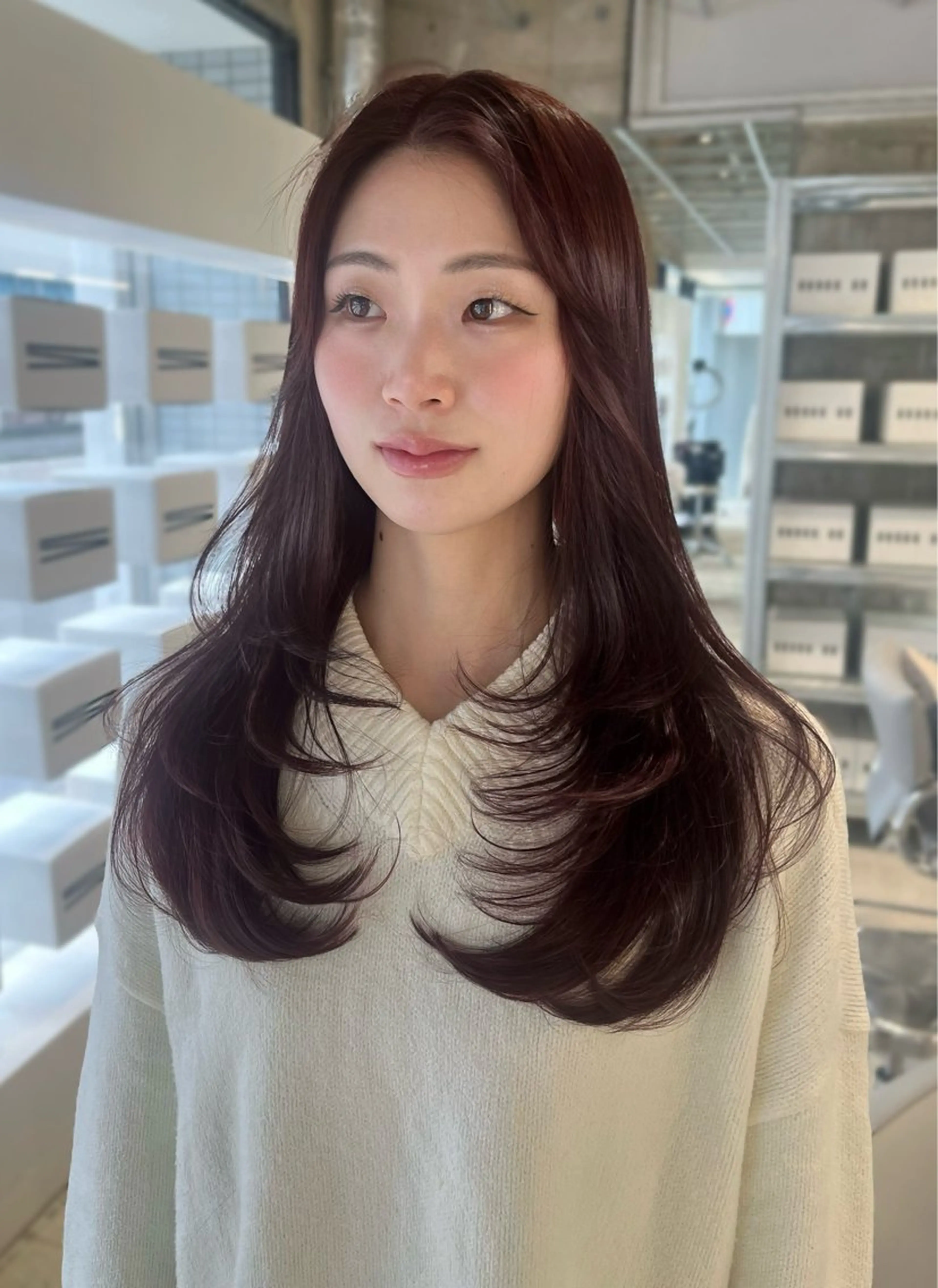 ロング カット ダブルカラー/レイヤ ーカット 🤍ゆきなのヘアスタイル