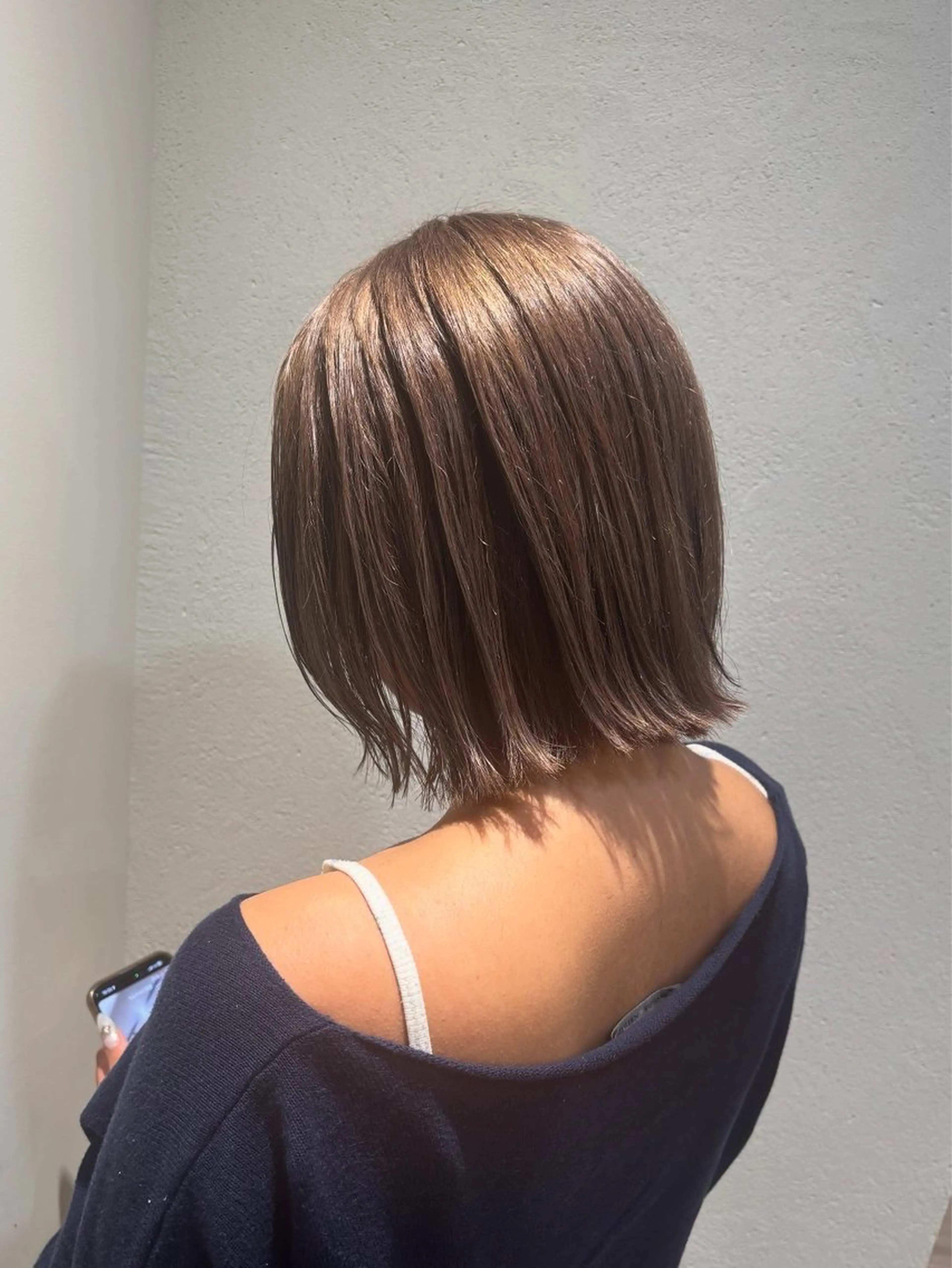 ミディアム カット ヘアカラー トリートメント 大船/ハイライト Kananiのヘアスタイル