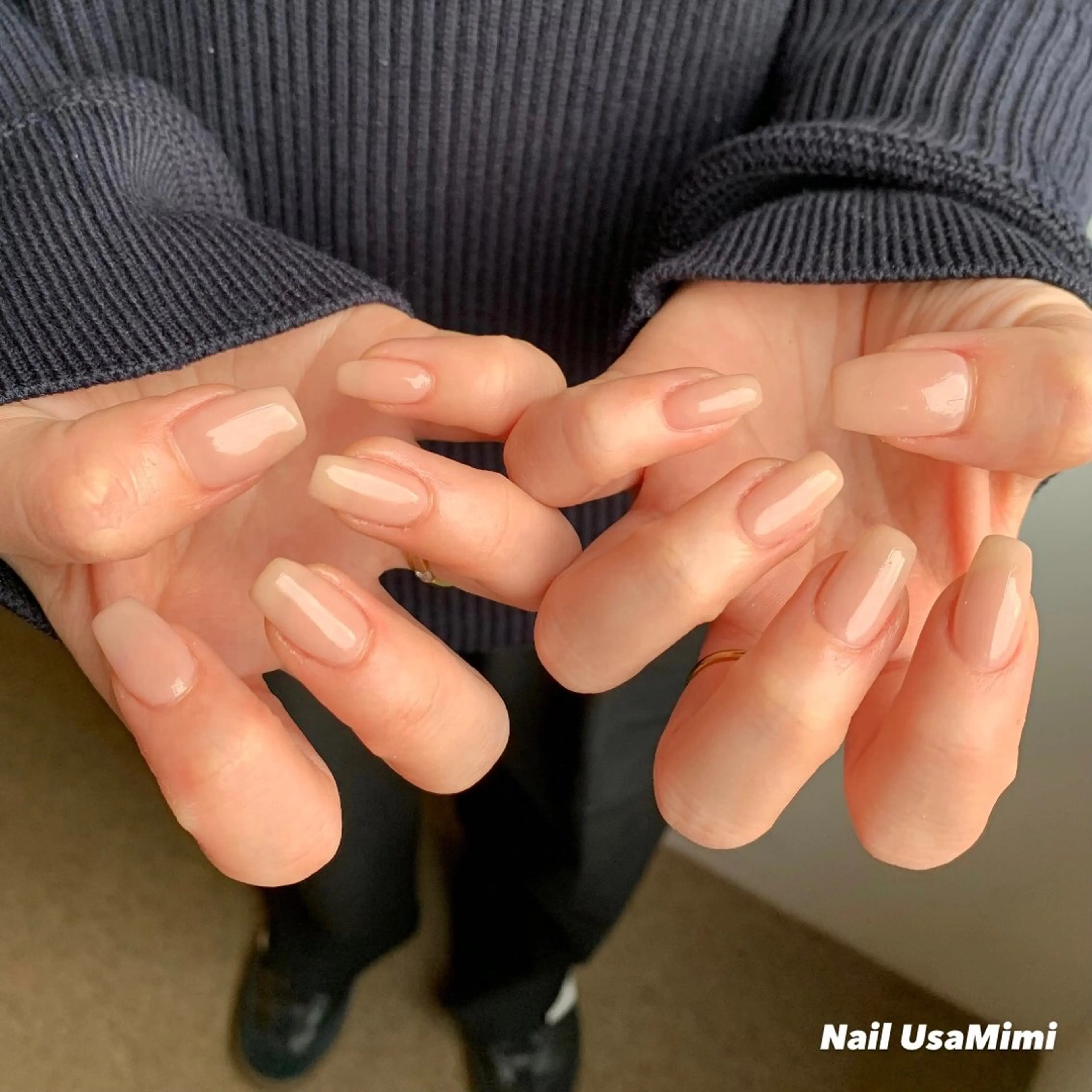 ネイル ジェルネイル マグネットネイル 持ち込み ワンカラーネイル パラジェル 本町ネイルNail UsaMimiのネイルデザイン