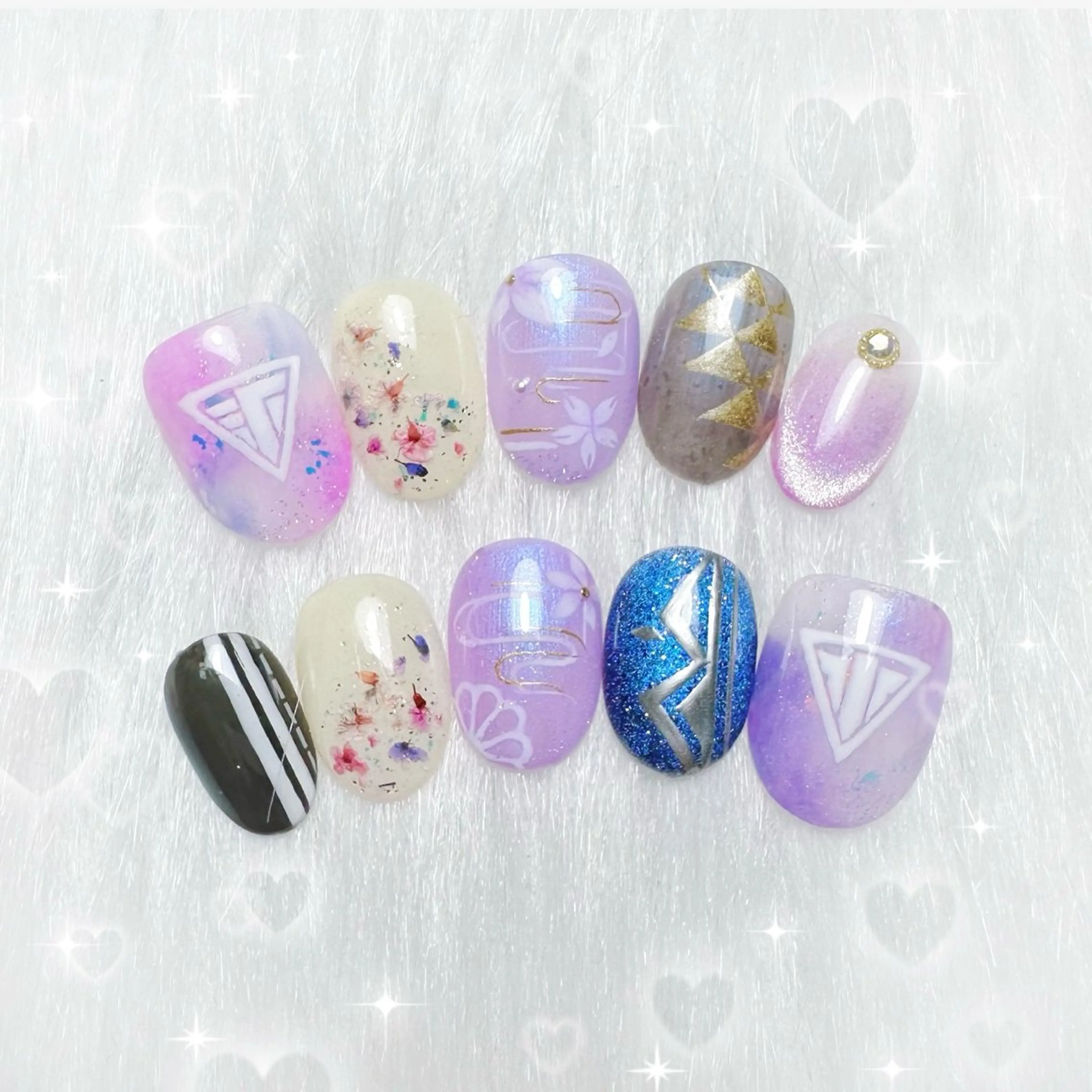 ネイル SunNail ステラ推しネイルのネイルデザイン