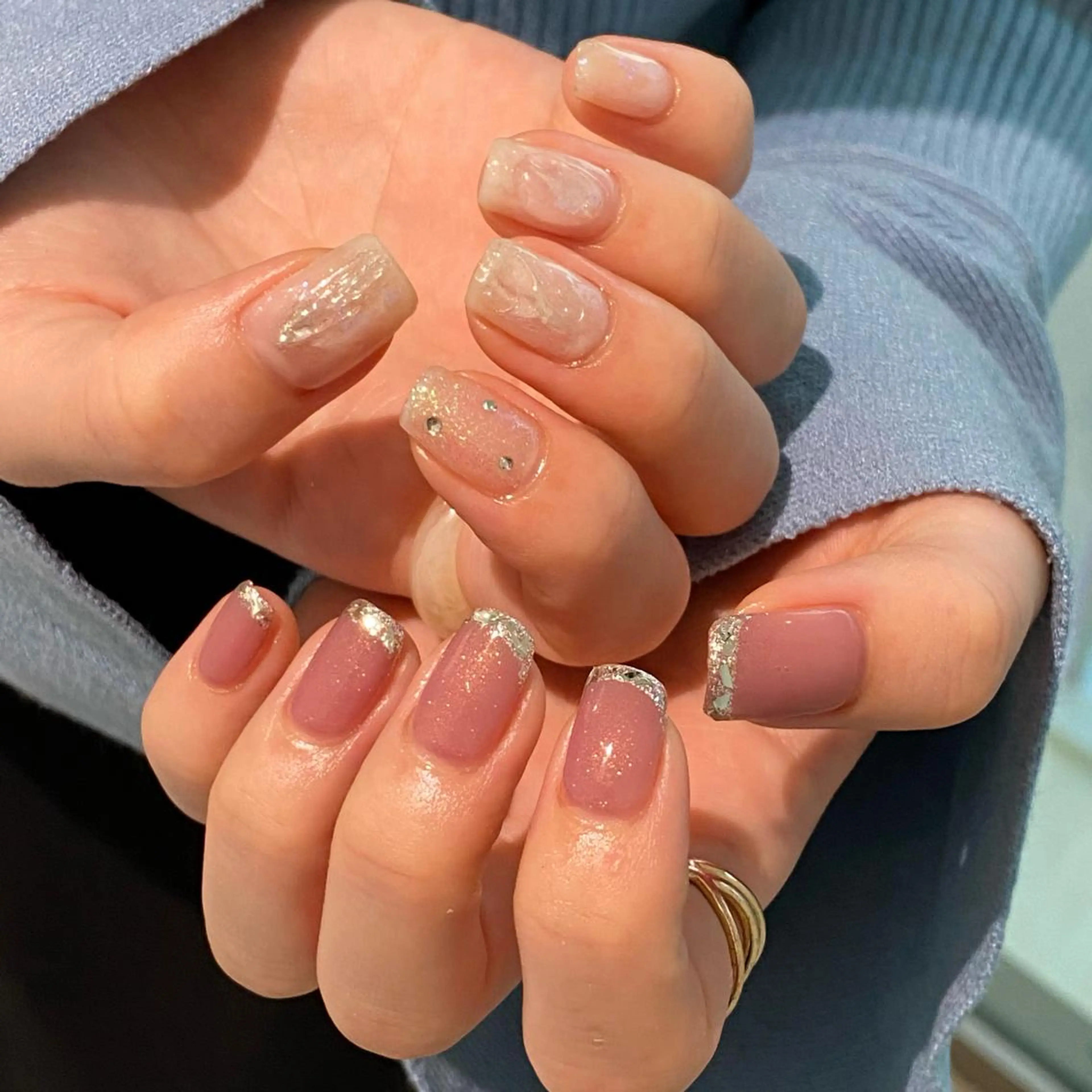 ネイル フレンチネイル ガラスフレンチ ayana nails所属・nail salon ayanaのネイルデザイン