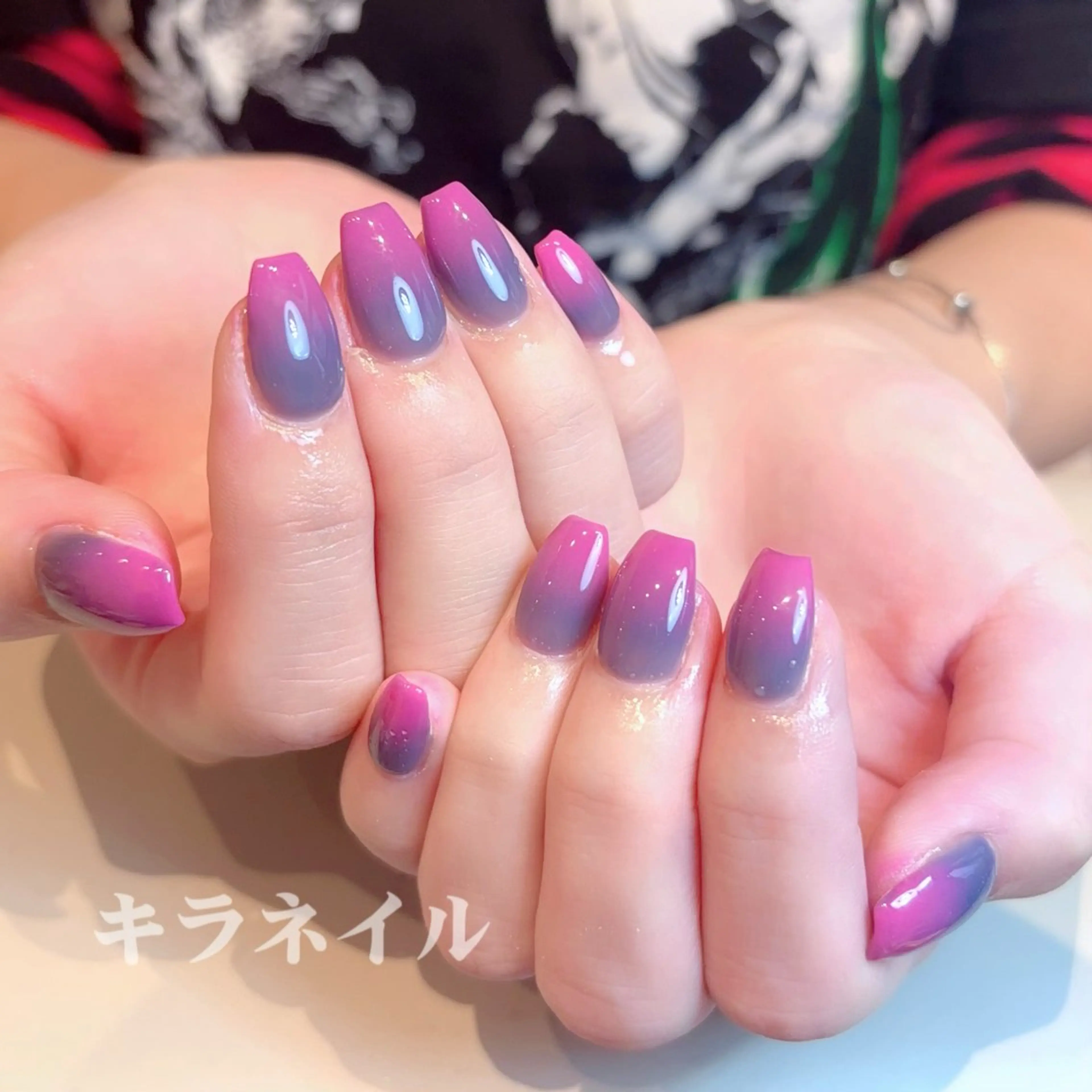 ネイル ハンドネイル 🎀kira 長さだし💗モチ最高のネイルデザイン