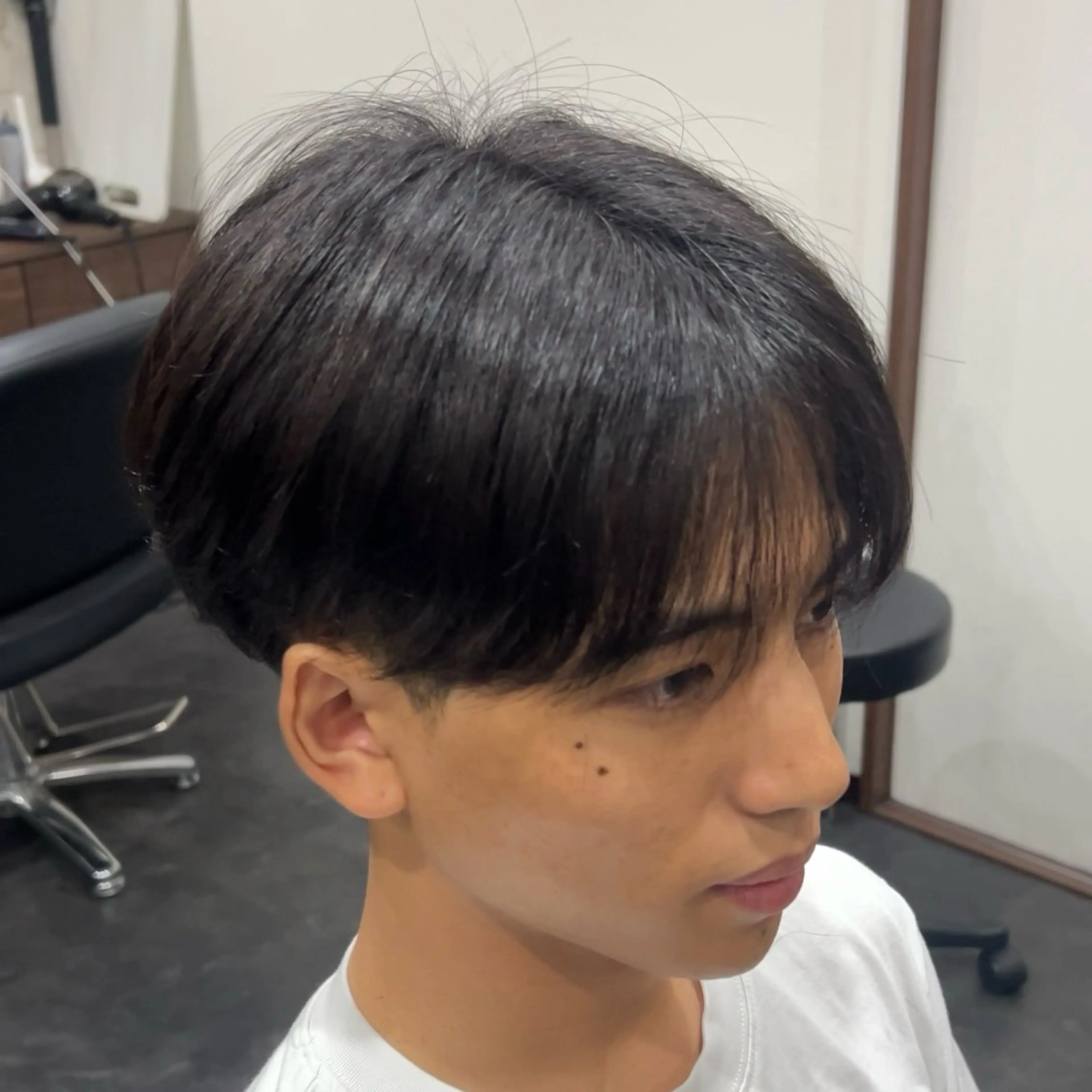 ミディアム メンズ マッシュ シースルーマッシュ 福井 太暉のヘアスタイル