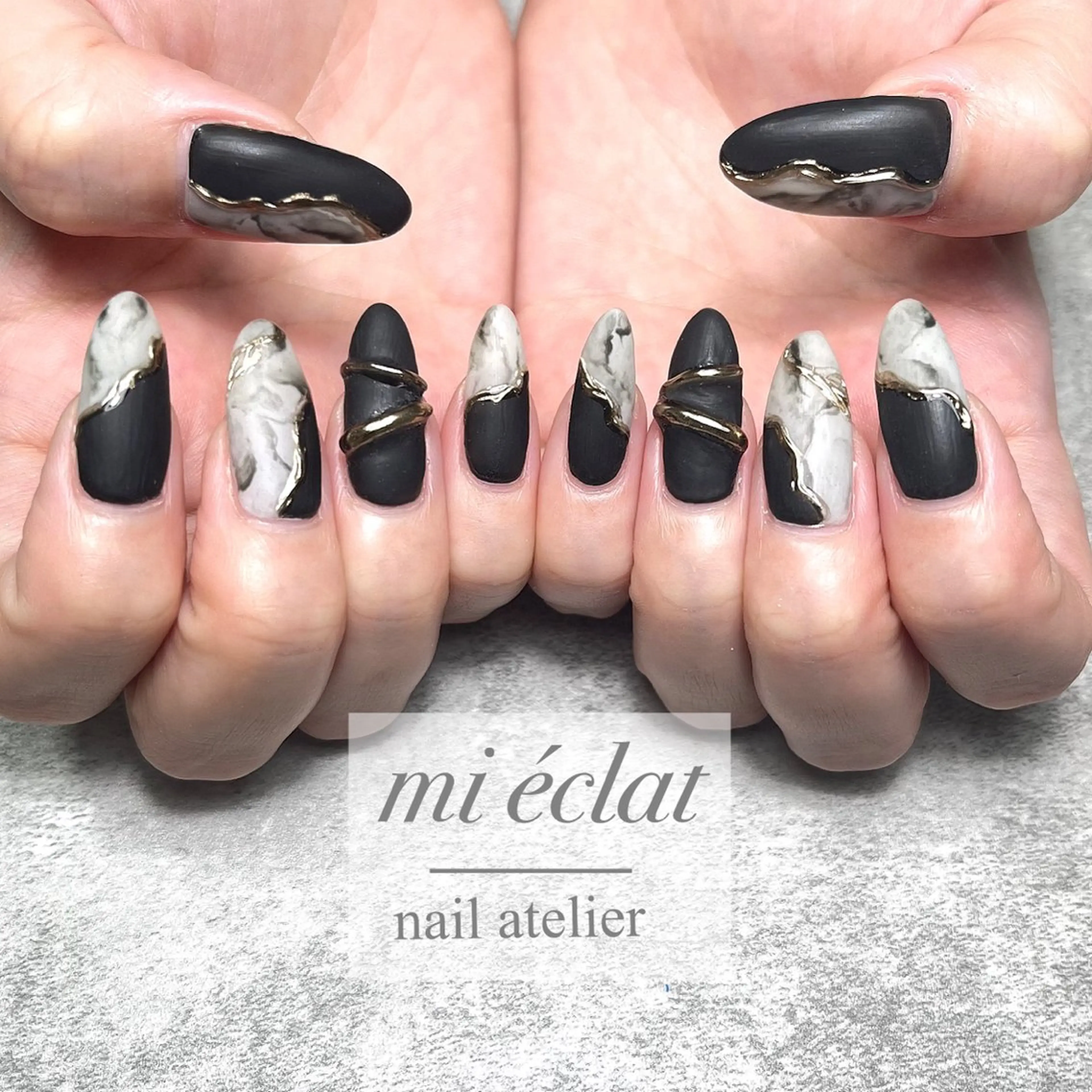 ネイル アニマル柄 アートネイル mi éclat ミ　エクラのネイルデザイン