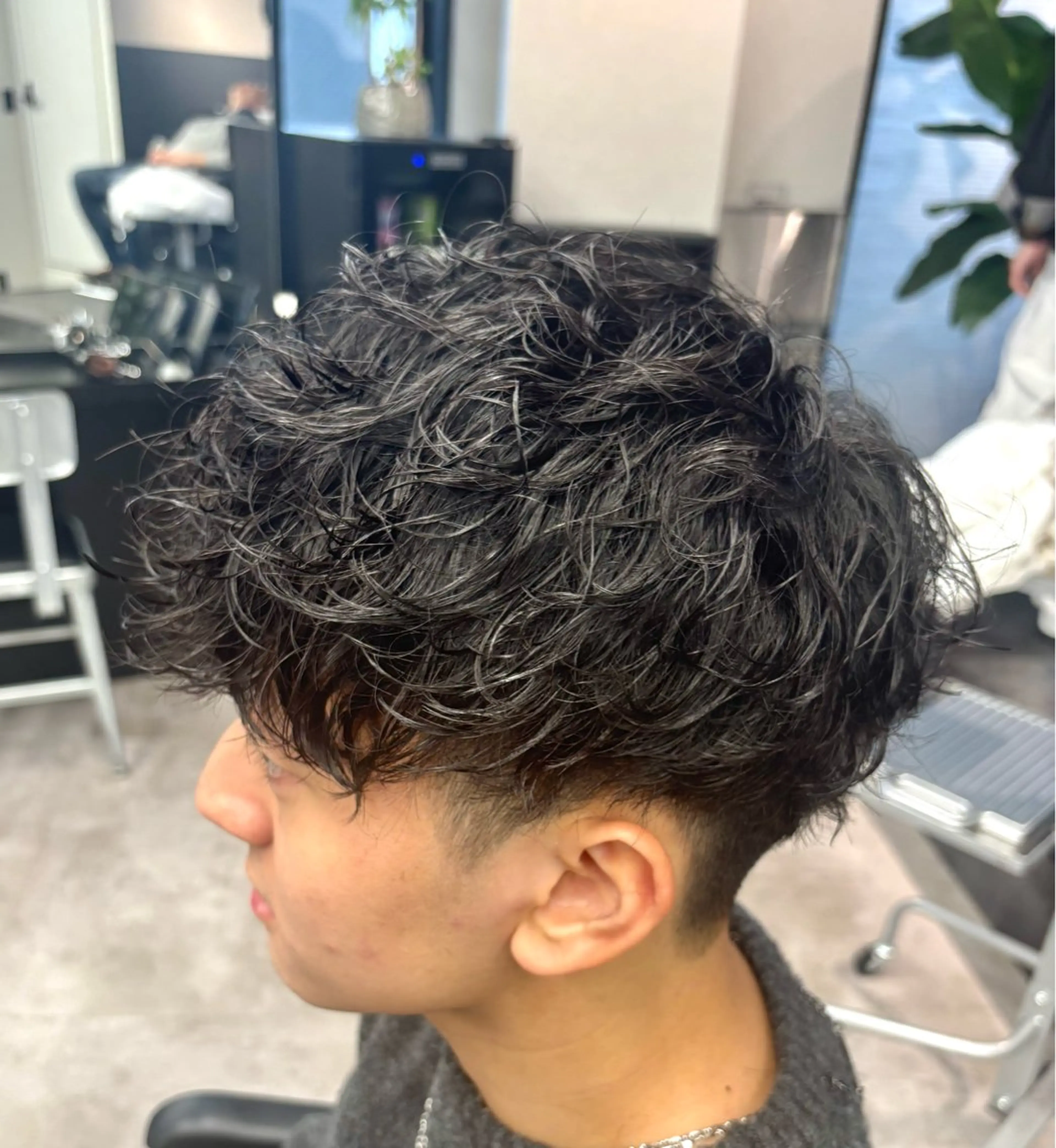 ショート パーマ メンズ メンズパーマ カット パーマ メンズサロン/戸塚駅 東口3分/冨田大輝のヘアスタイル