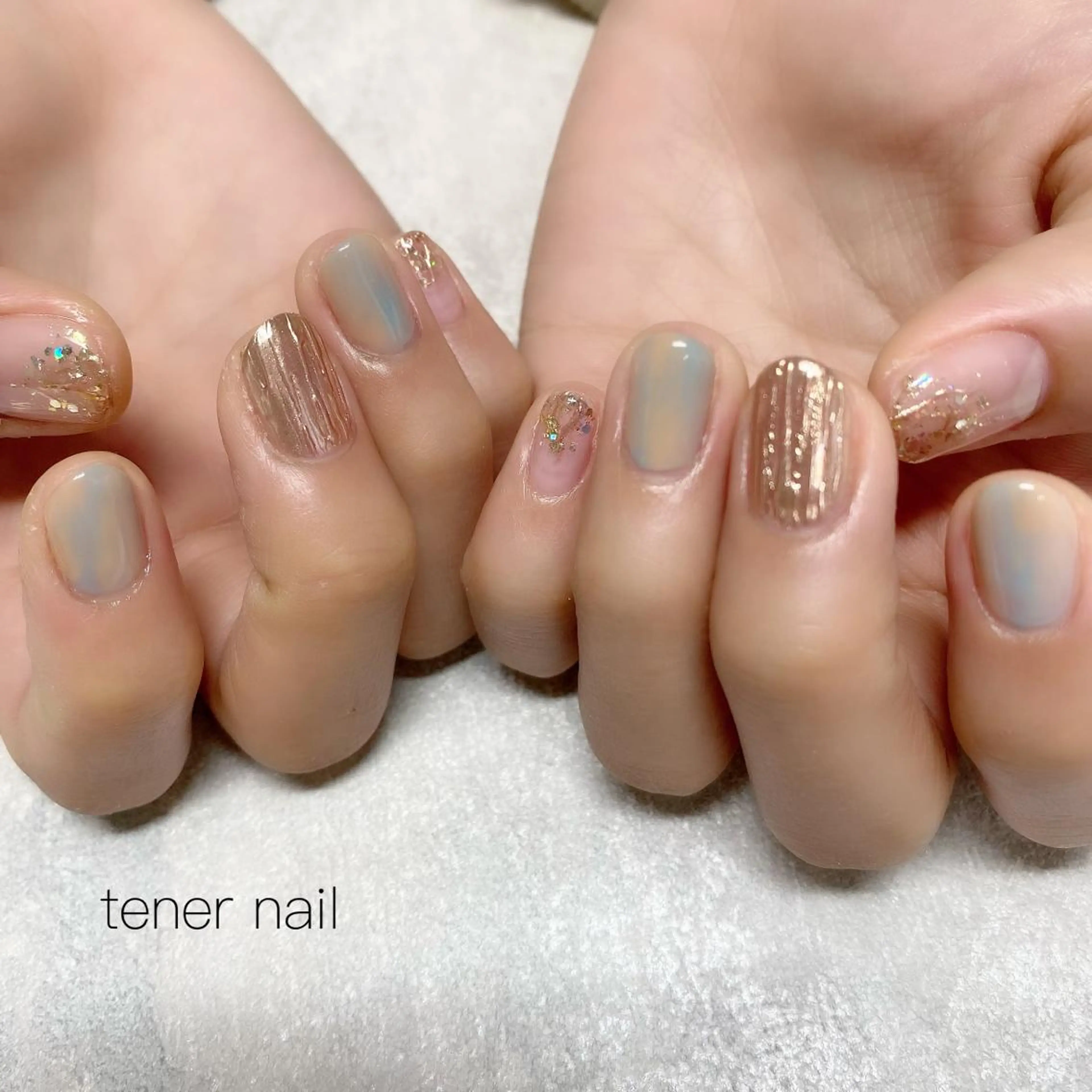 ネイル ニュアンスネイル 春ネイル テネルネイル tener nailのネイルデザイン