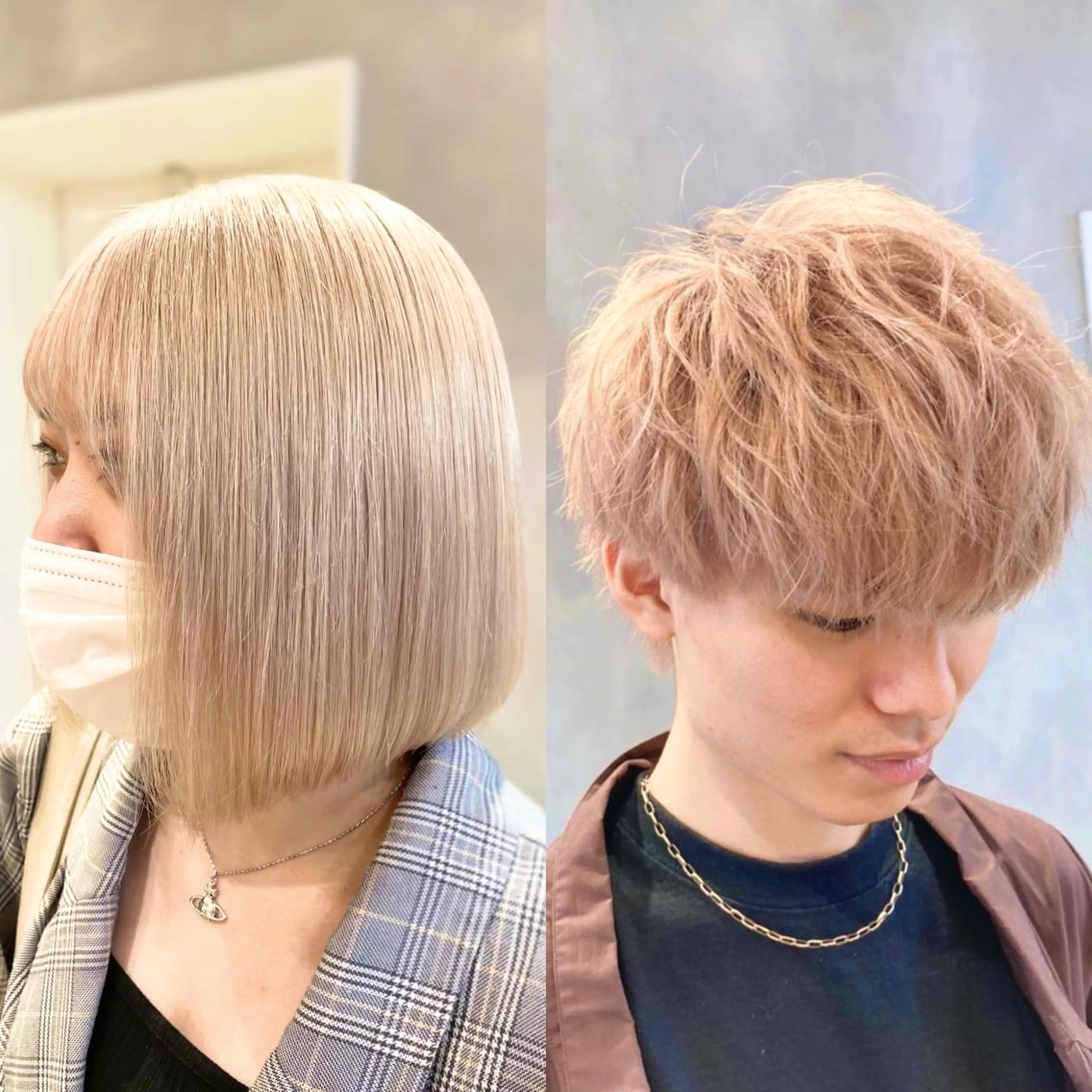 ショート カラー ハイトーン×レイヤー ／遠藤将太のヘアスタイル
