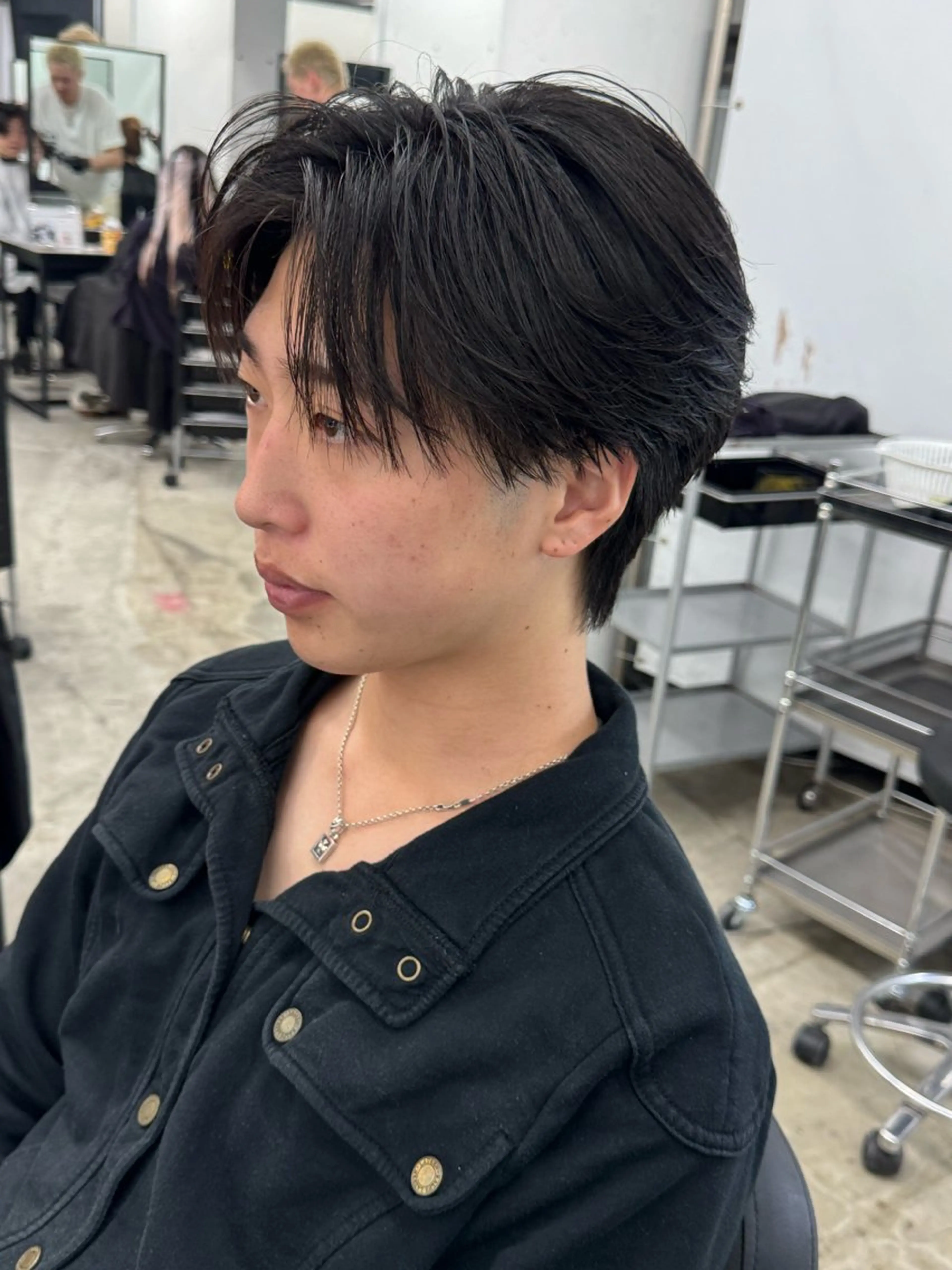 ショート メンズ カット 縮毛矯正 トリートメント ヘアセット Pia/KIRIA /福岡美容室のヘアスタイル