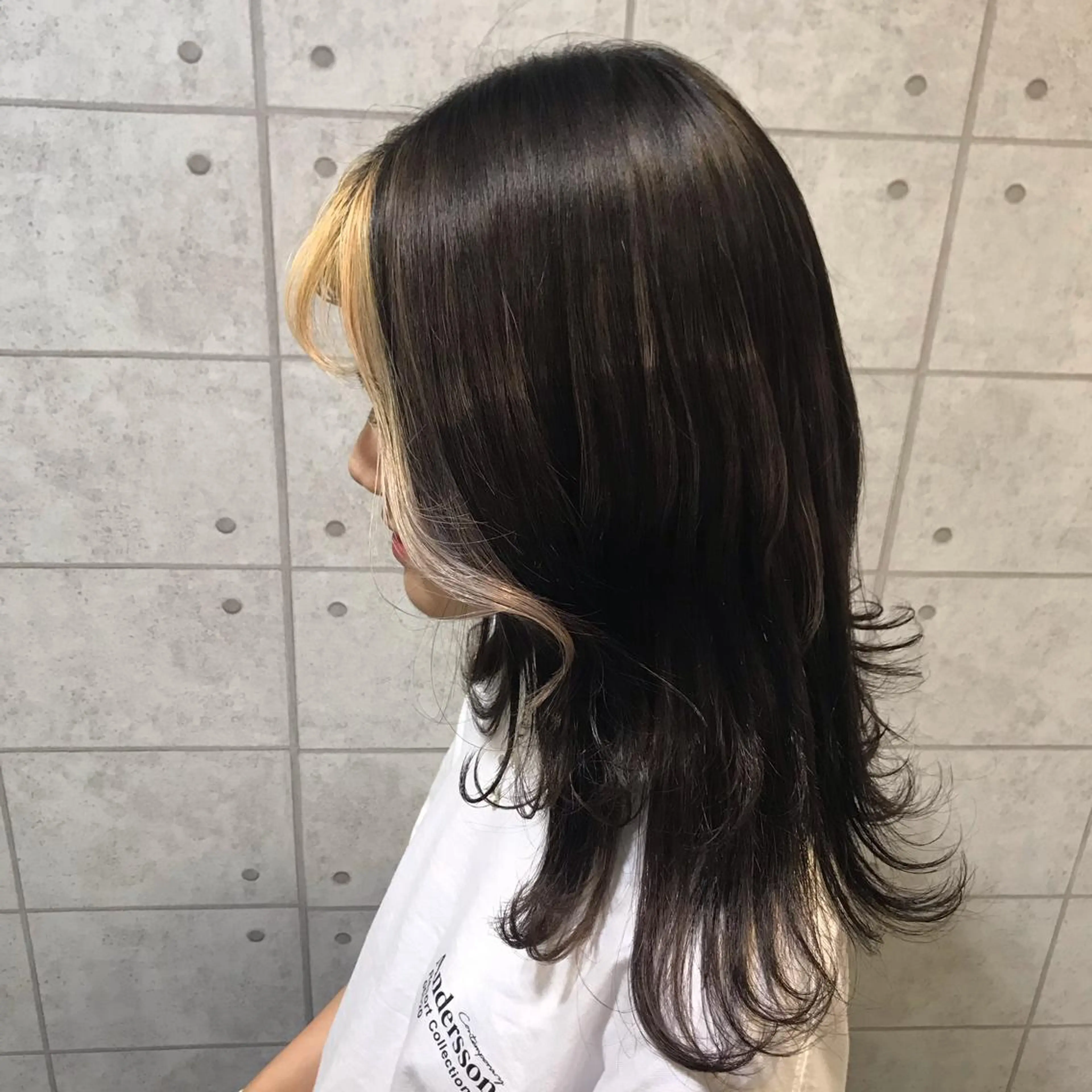 セミロング カラー 烏丸韓国ヘア🇰🇷 ayaka🎀のヘアスタイル