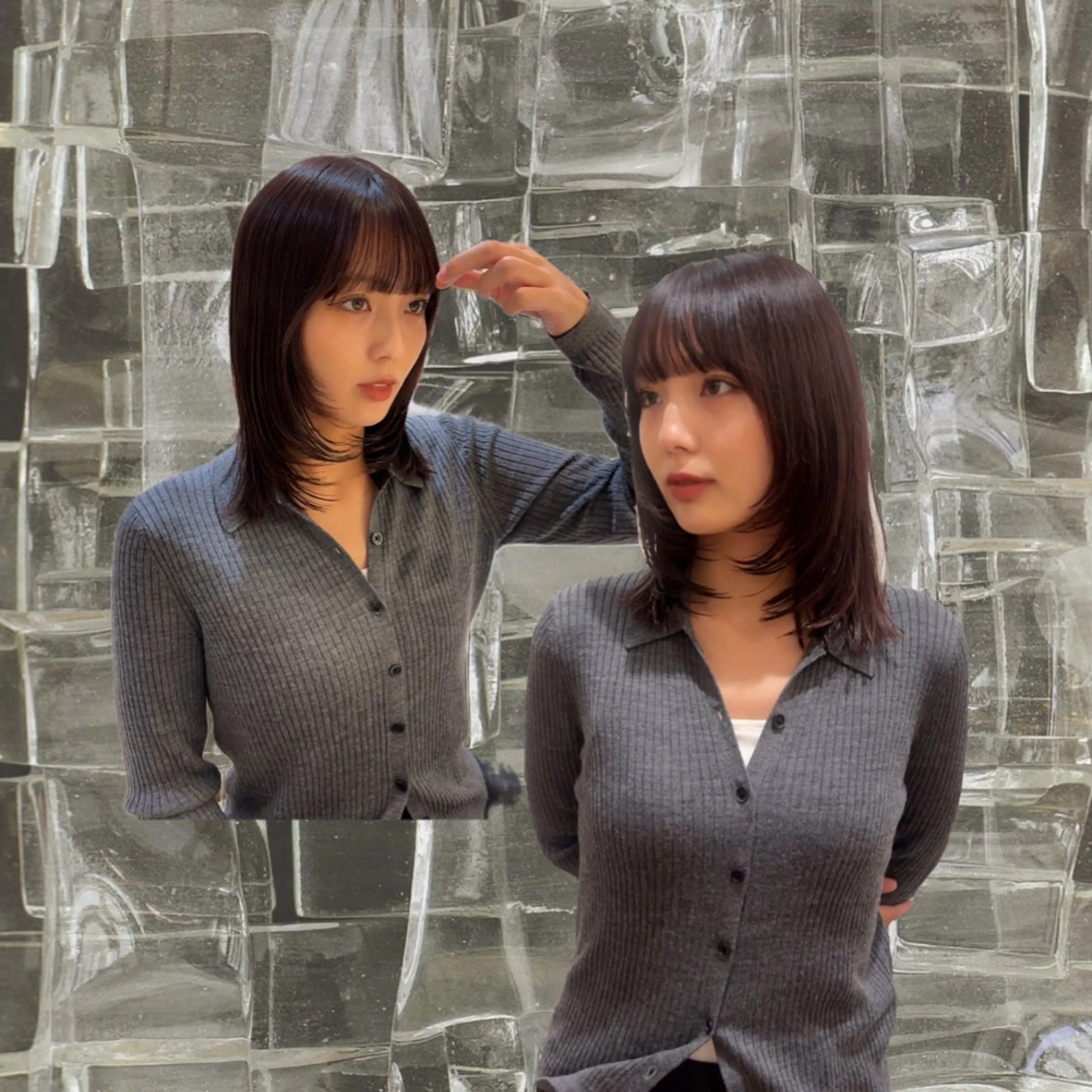 ミディアム カラー カット ヘアカラー 🪞🛋 Kirara〰️のヘアスタイル