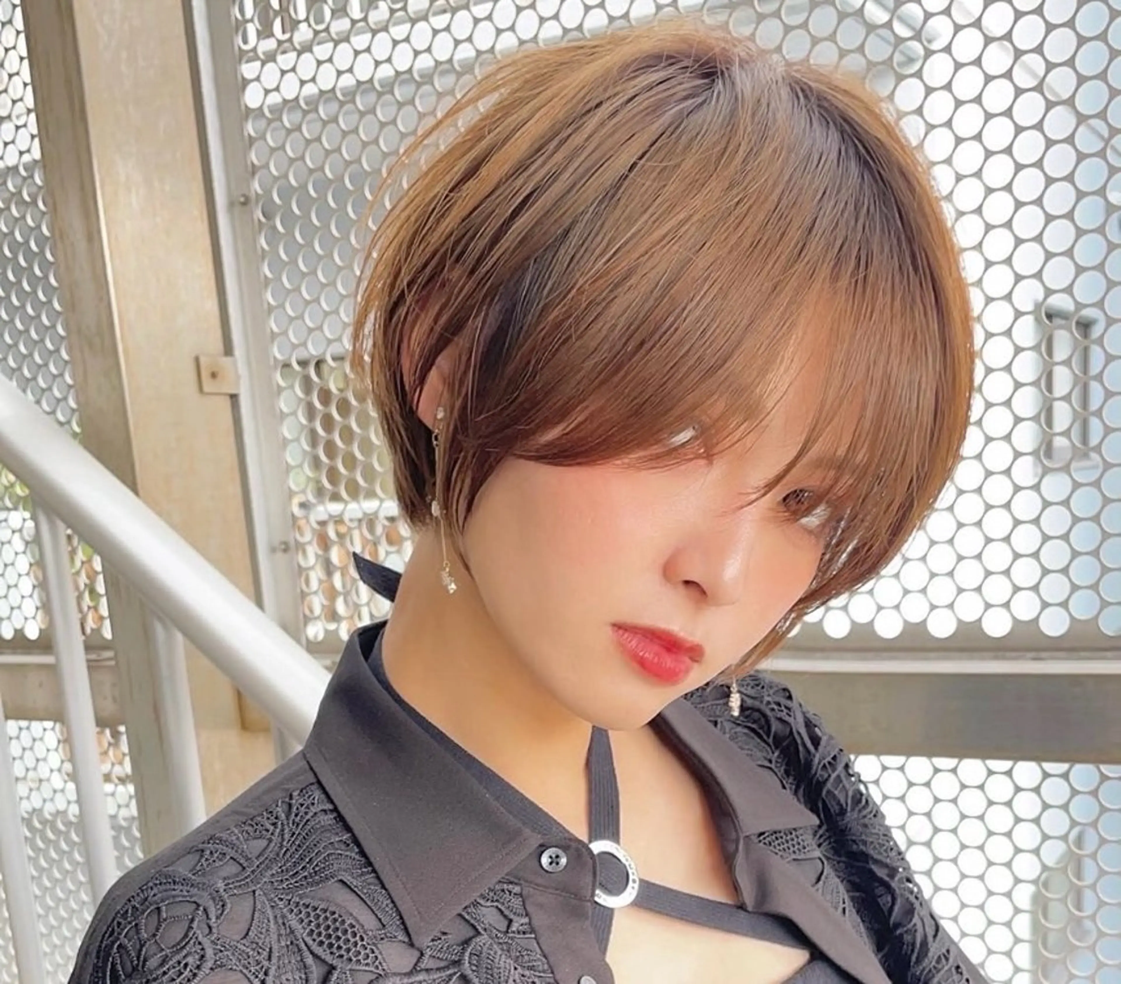 ショート ショートヘア 縮毛矯正 ウメダナオヤ/ くびれヘア✨のヘアスタイル